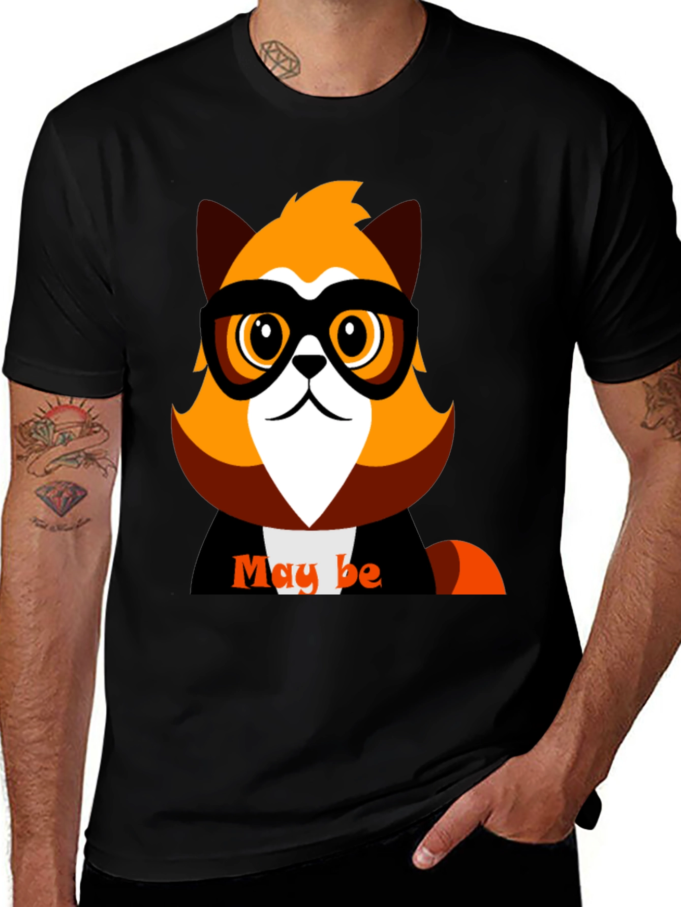 Variant 14 of Fox Graphic Tee - Maybe Funny Shirt