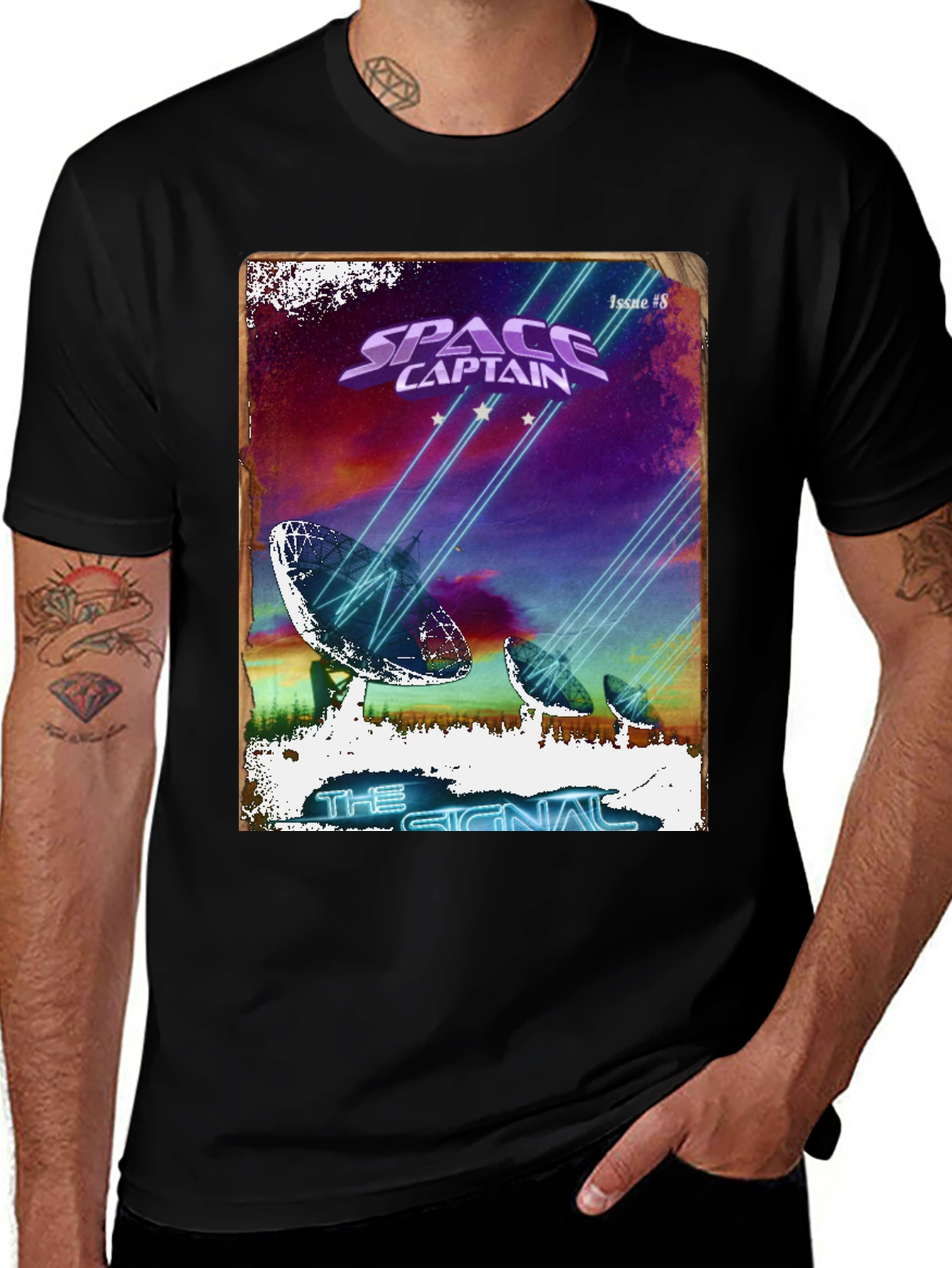 Variant 23 of Space Captain Graphic T-Shirt - The Signal