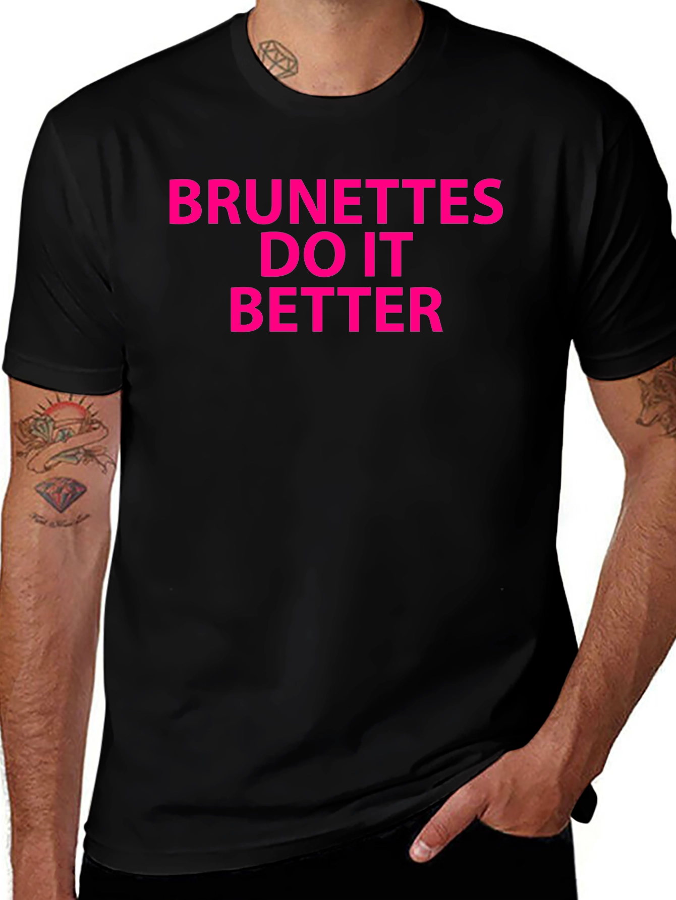 Variant 21 of Brunettes Do It Better Graphic T-Shirt
