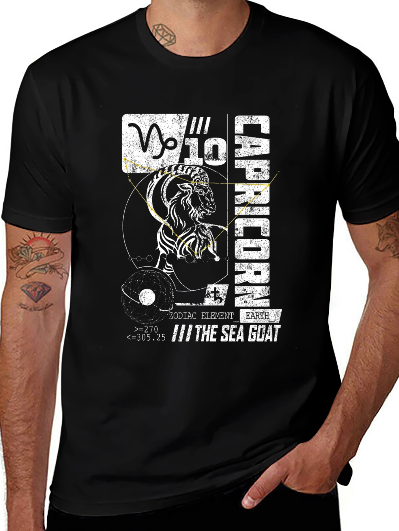 Capricorn Zodiac Graphic T-Shirt