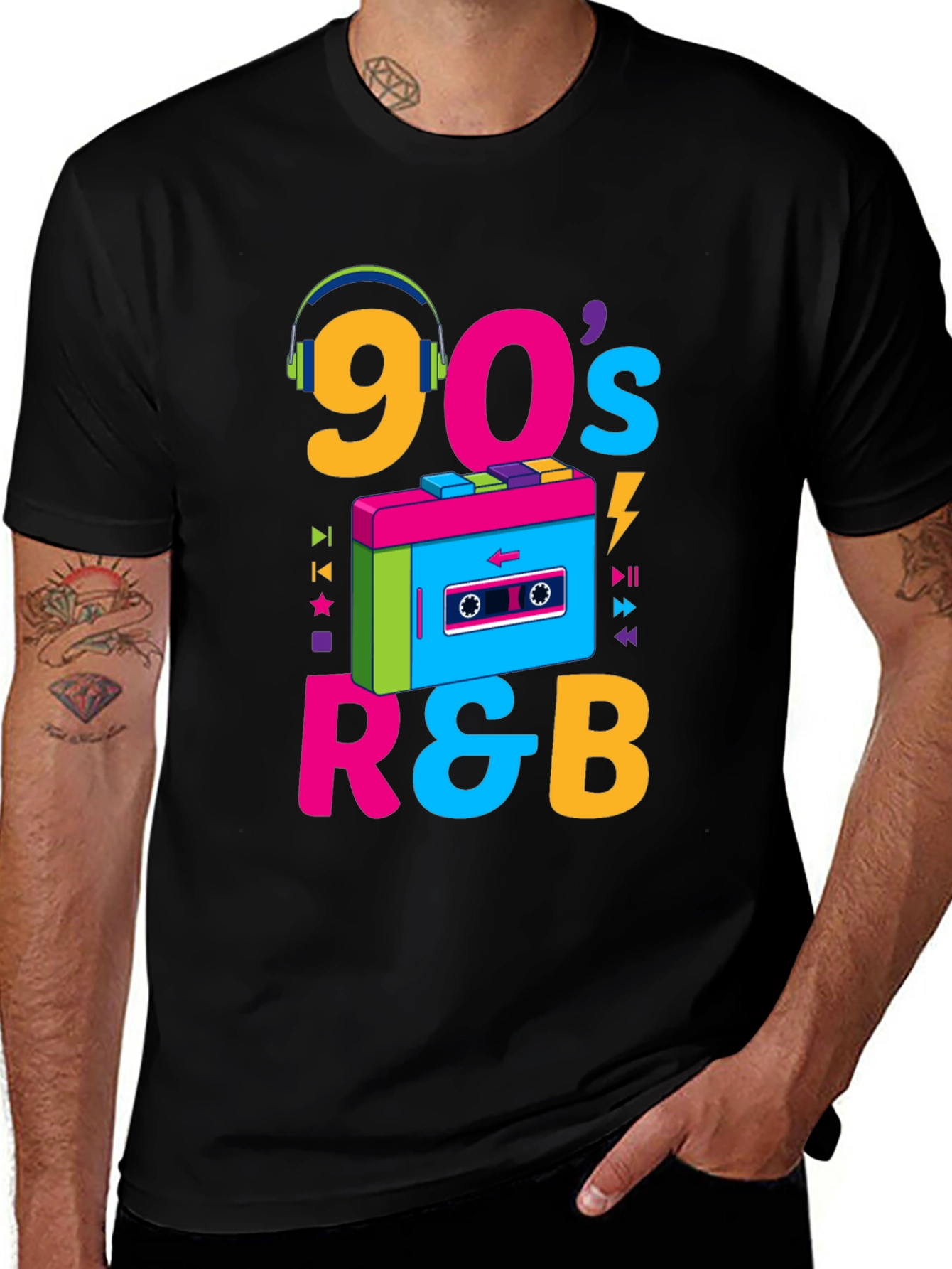 90's R&B Graphic T-Shirt - Retro Music Style