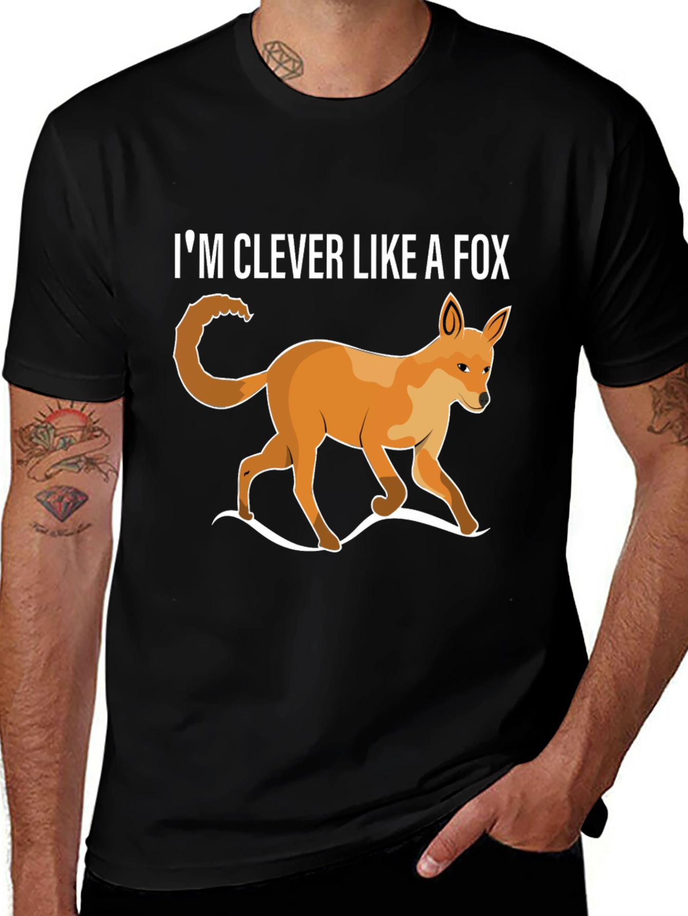 Variant 5 of Clever Like A Fox T-Shirt - Unique Animal Design