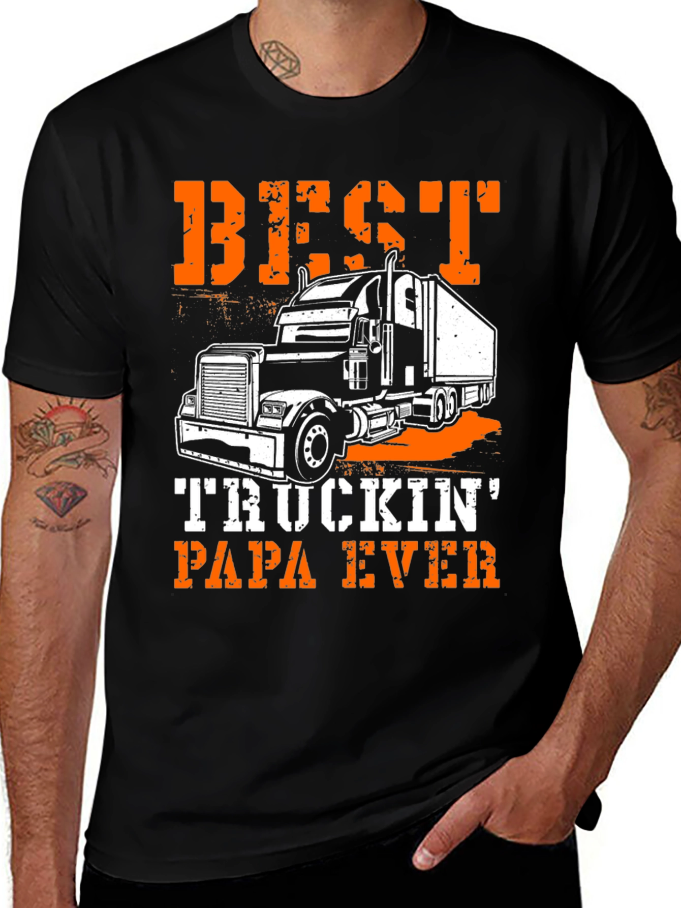 Variant 22 of Best Truckin' Papa Ever T-Shirt