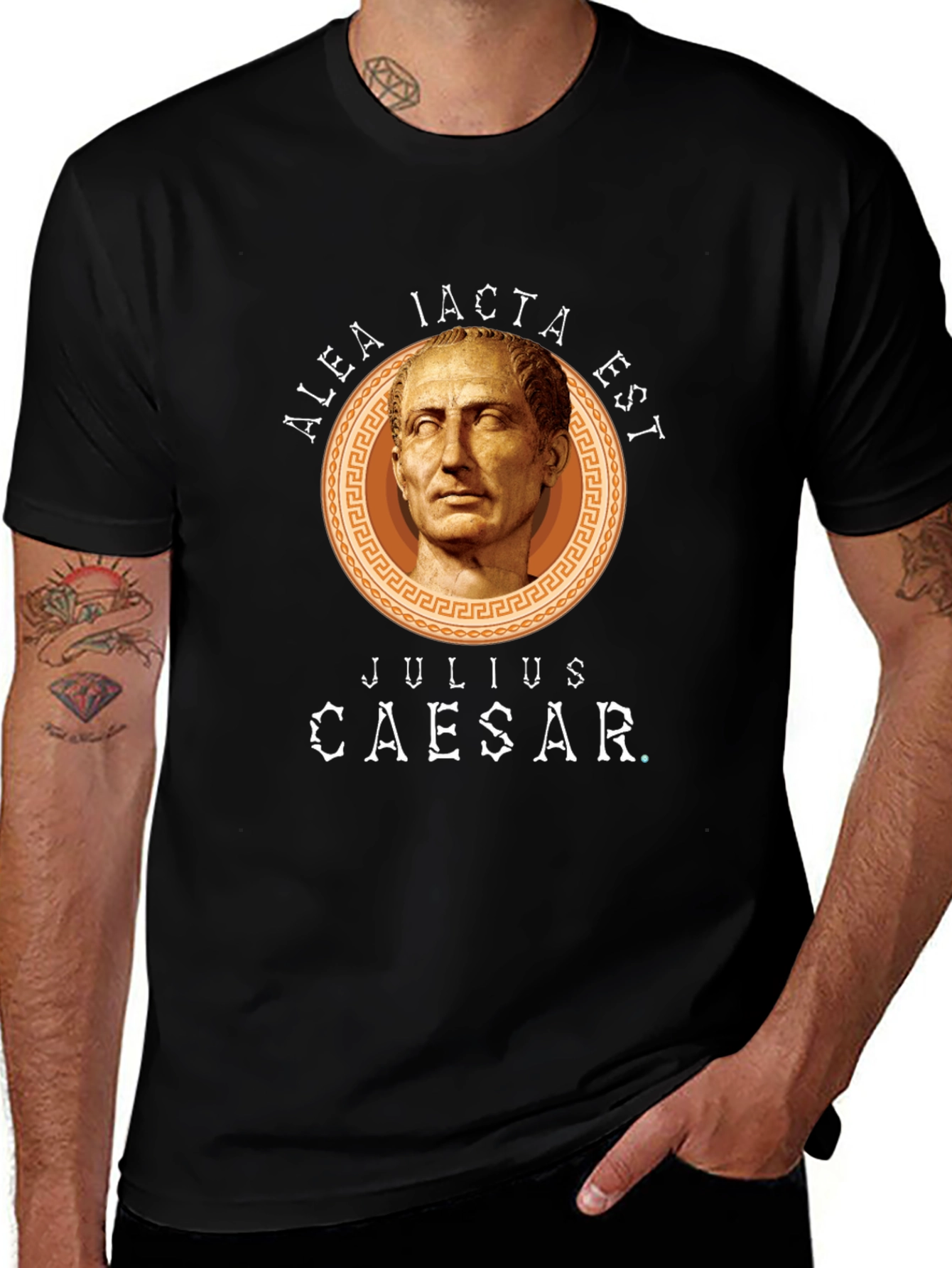 Julius Caesar Black Graphic Tee