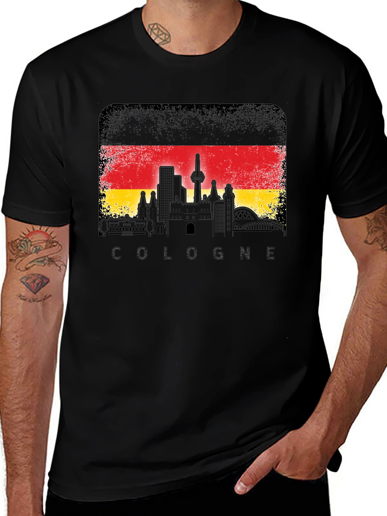 Cologne Germany Flag Graphic T-Shirt