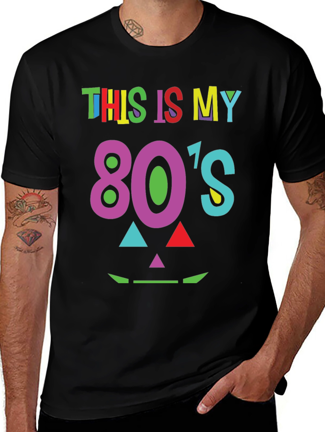 Variant 10 of Retro 80's Graphic Tee - Costume Party Shirt