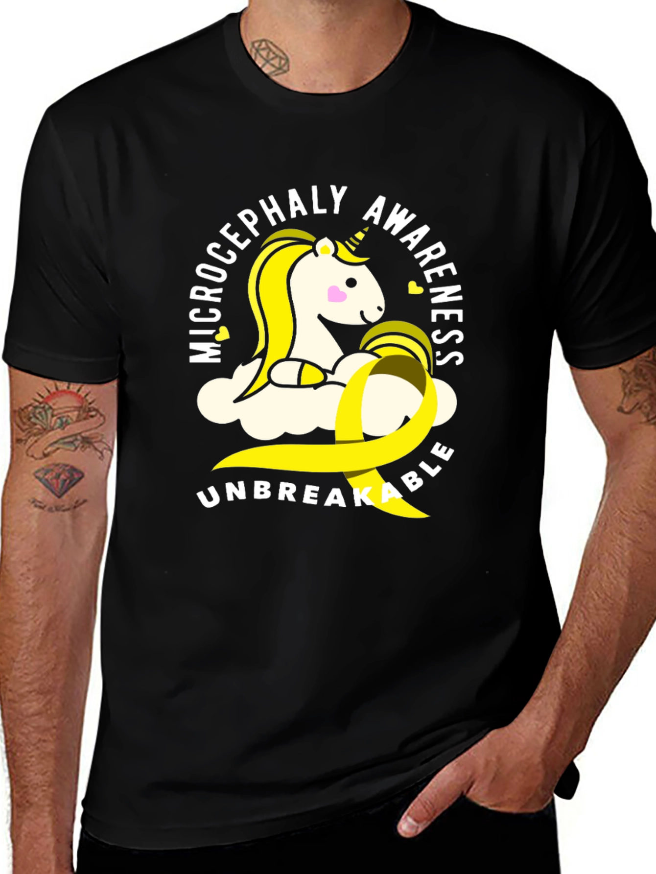 Microcephaly Awareness T-Shirt - Unbreakable Unicorn