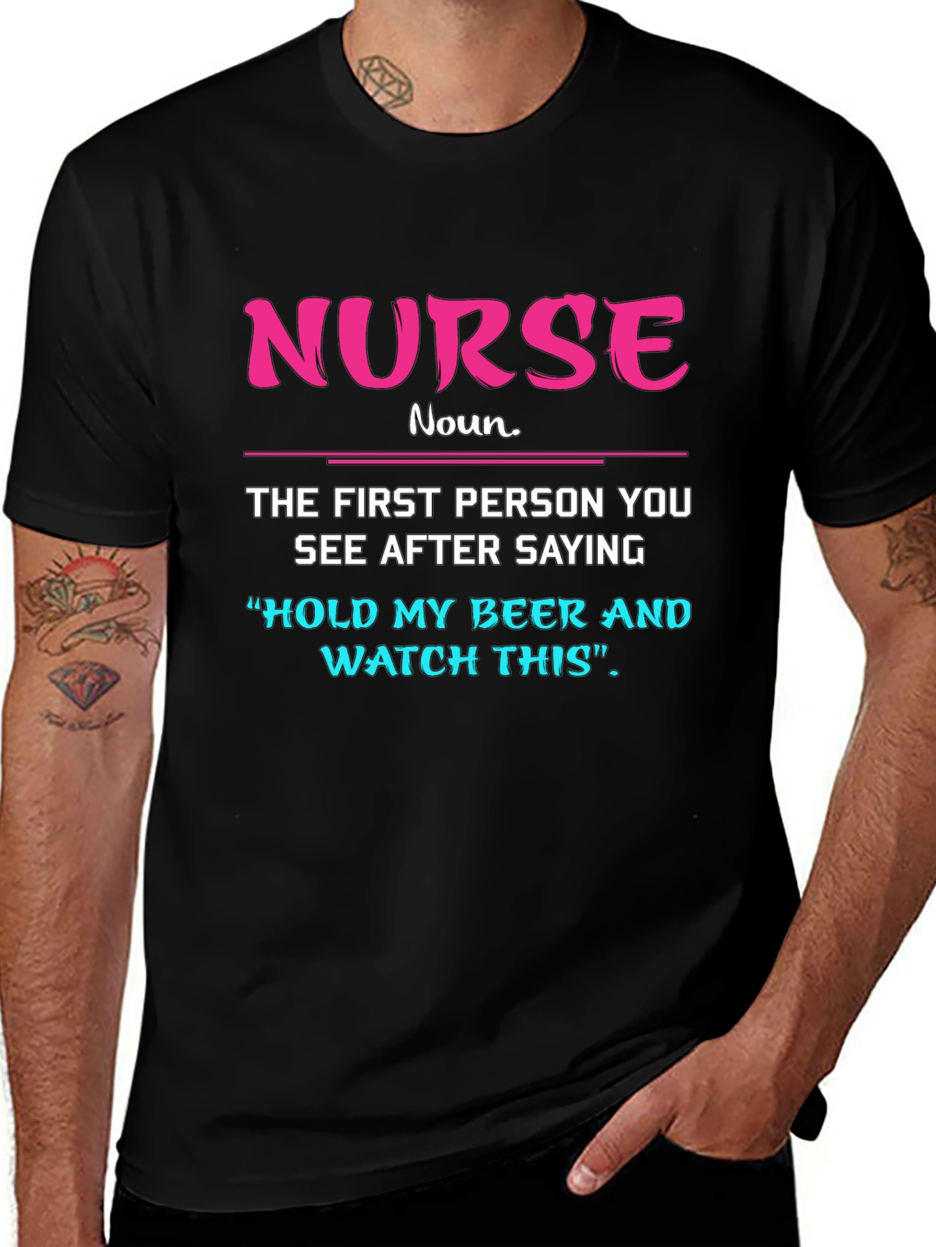 Variant 8 of Funny Nurse T-Shirt: Hold My Beer Tee