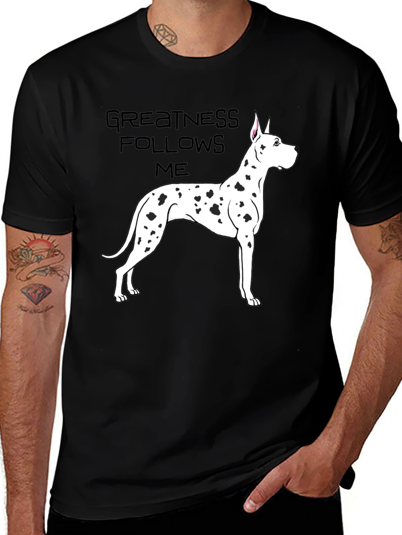 Variant 24 of Greatness Follows Me Dog T-Shirt