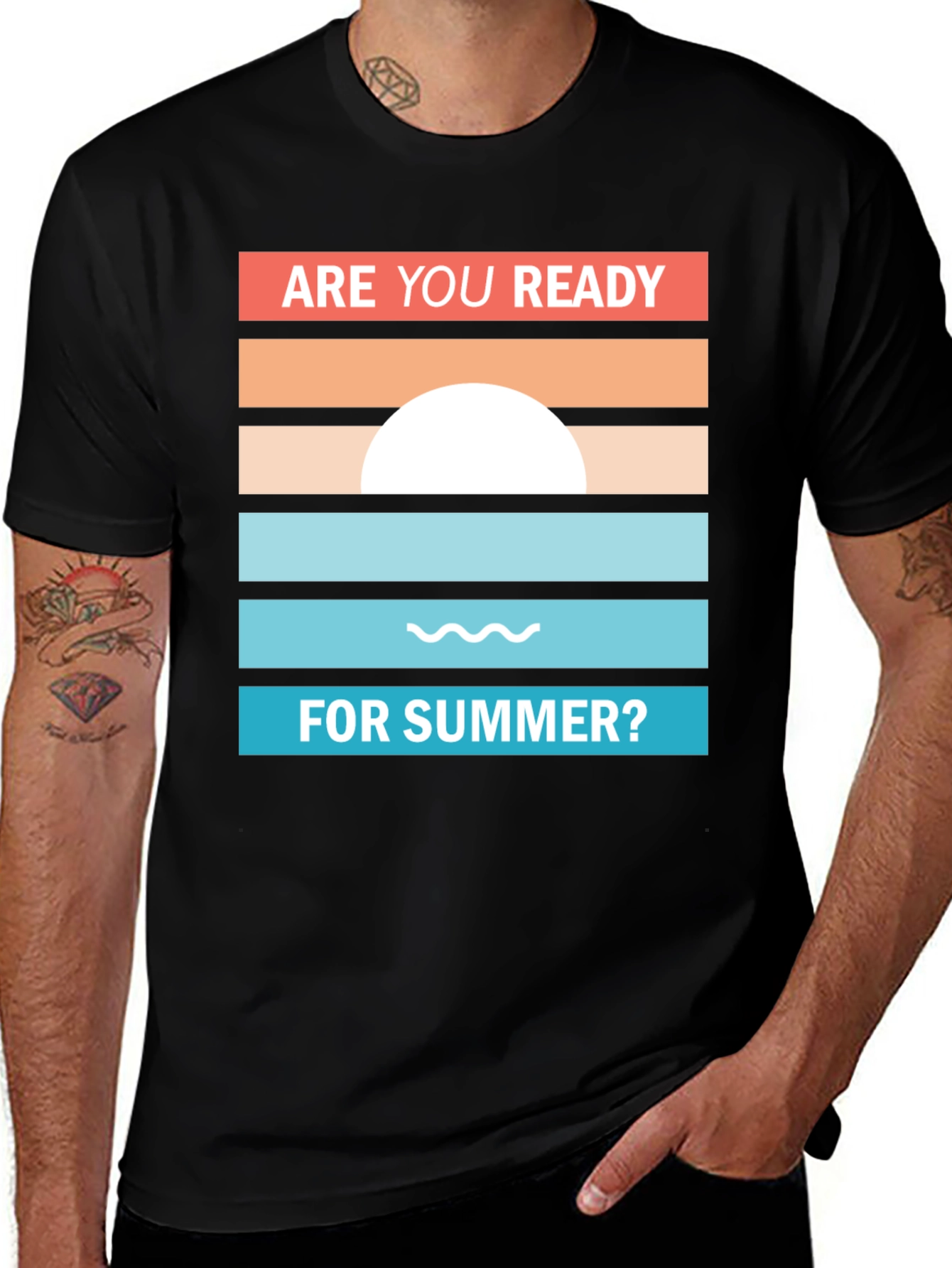 Variant 25 of Retro Summer T-Shirt - Are You Ready?