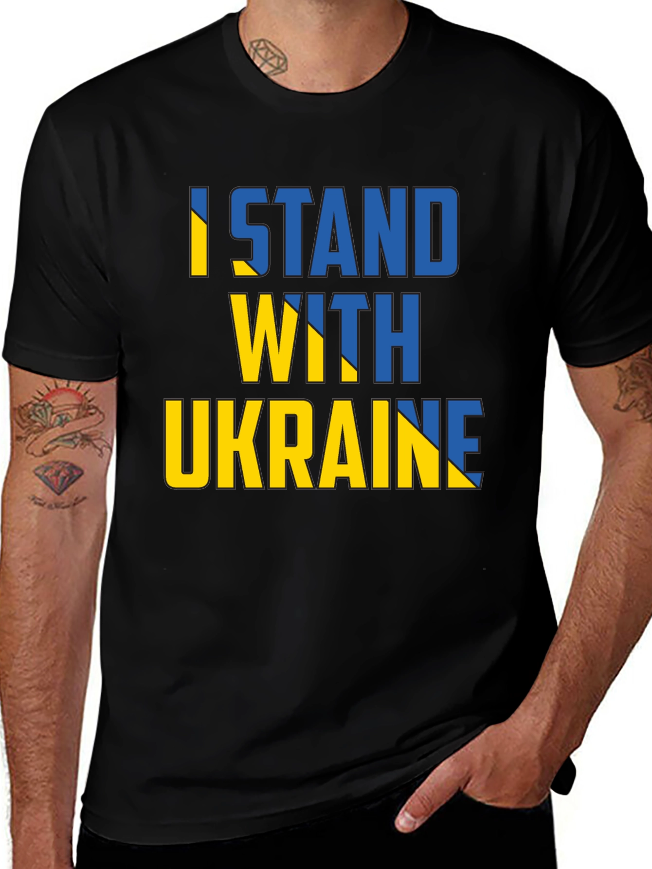 I Stand With Ukraine Support T-Shirt