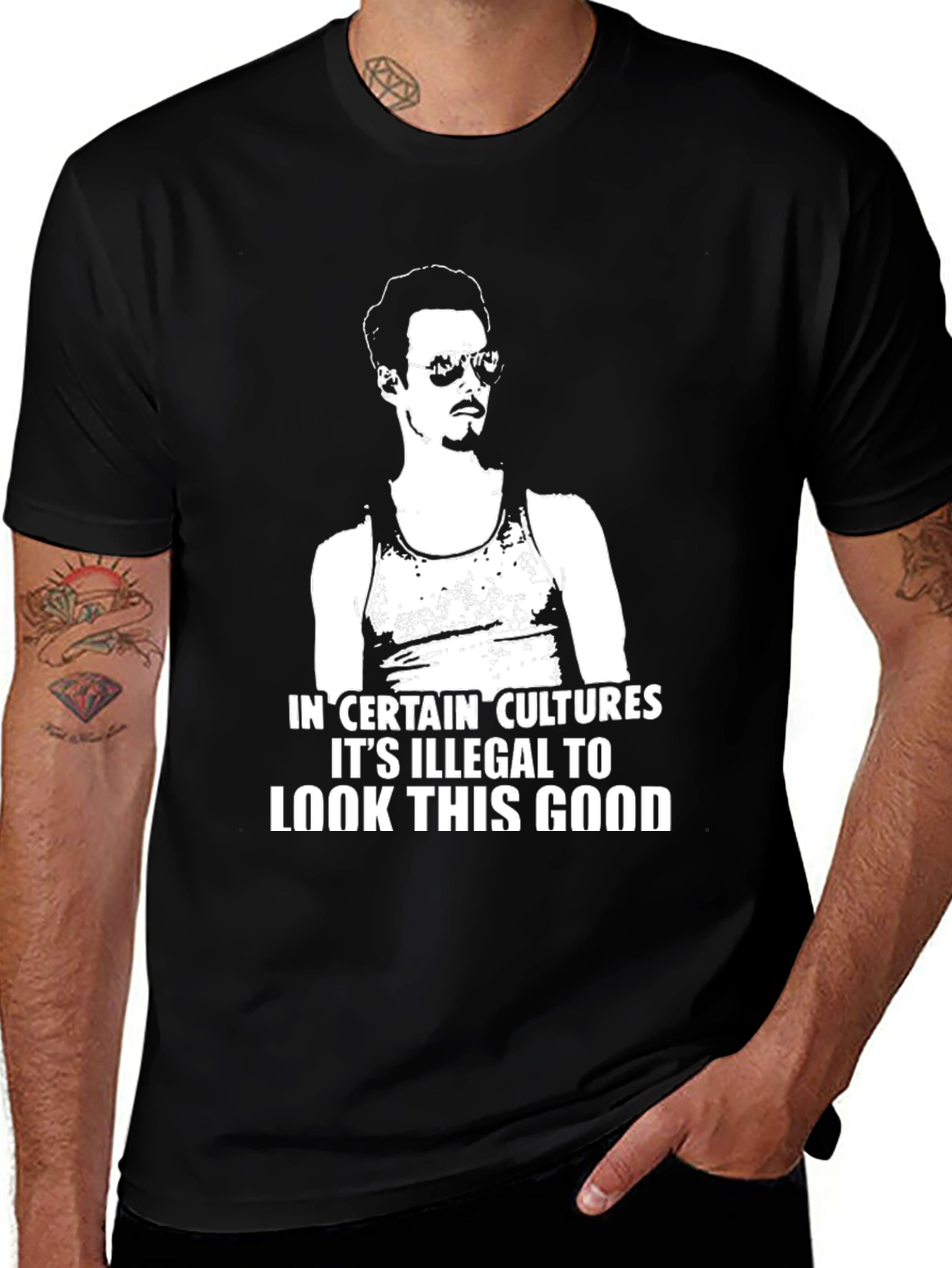 Variant 8 of Funny Illegal To Look This Good Graphic T-Shirt