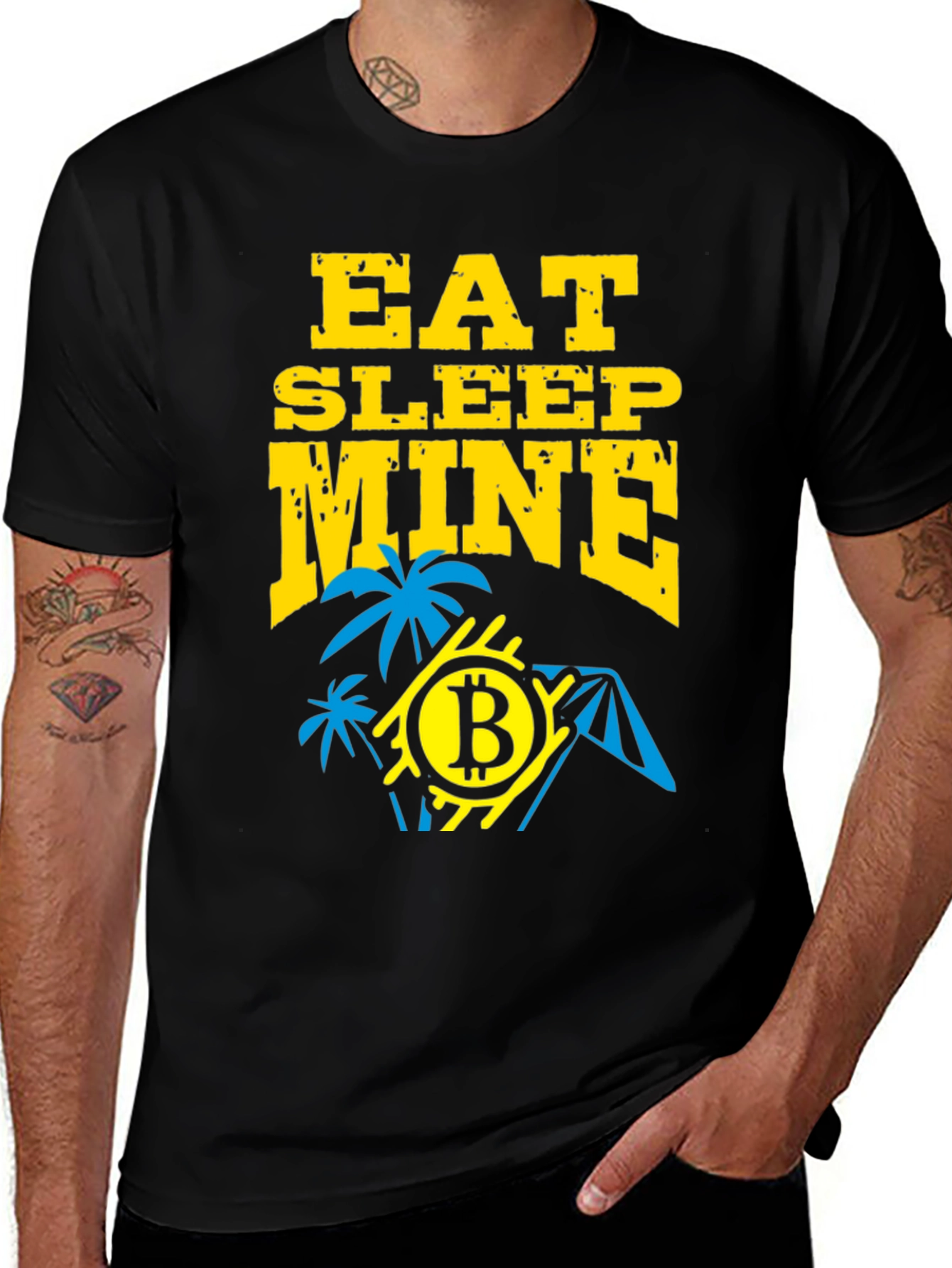 Variant 29 of Eat Sleep Mine Bitcoin T-Shirt
