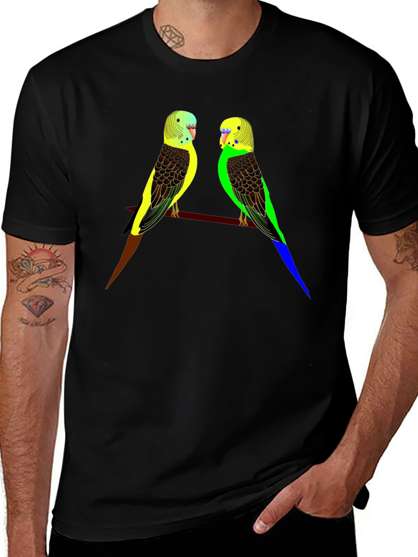 Parakeet Graphic T-Shirt