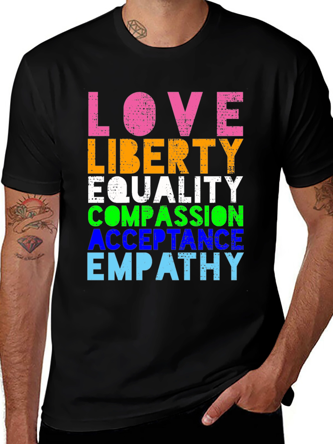 Variant 2 of Love Liberty Equality T-Shirt