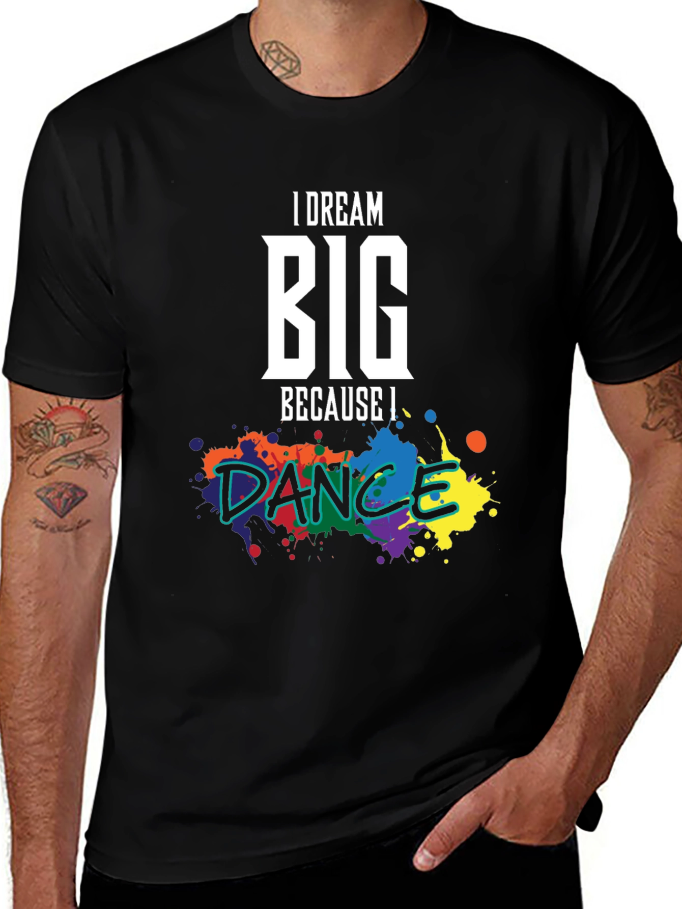 Variant 7 of Dream Big Dance T-Shirt: Inspirational Graphic Tee