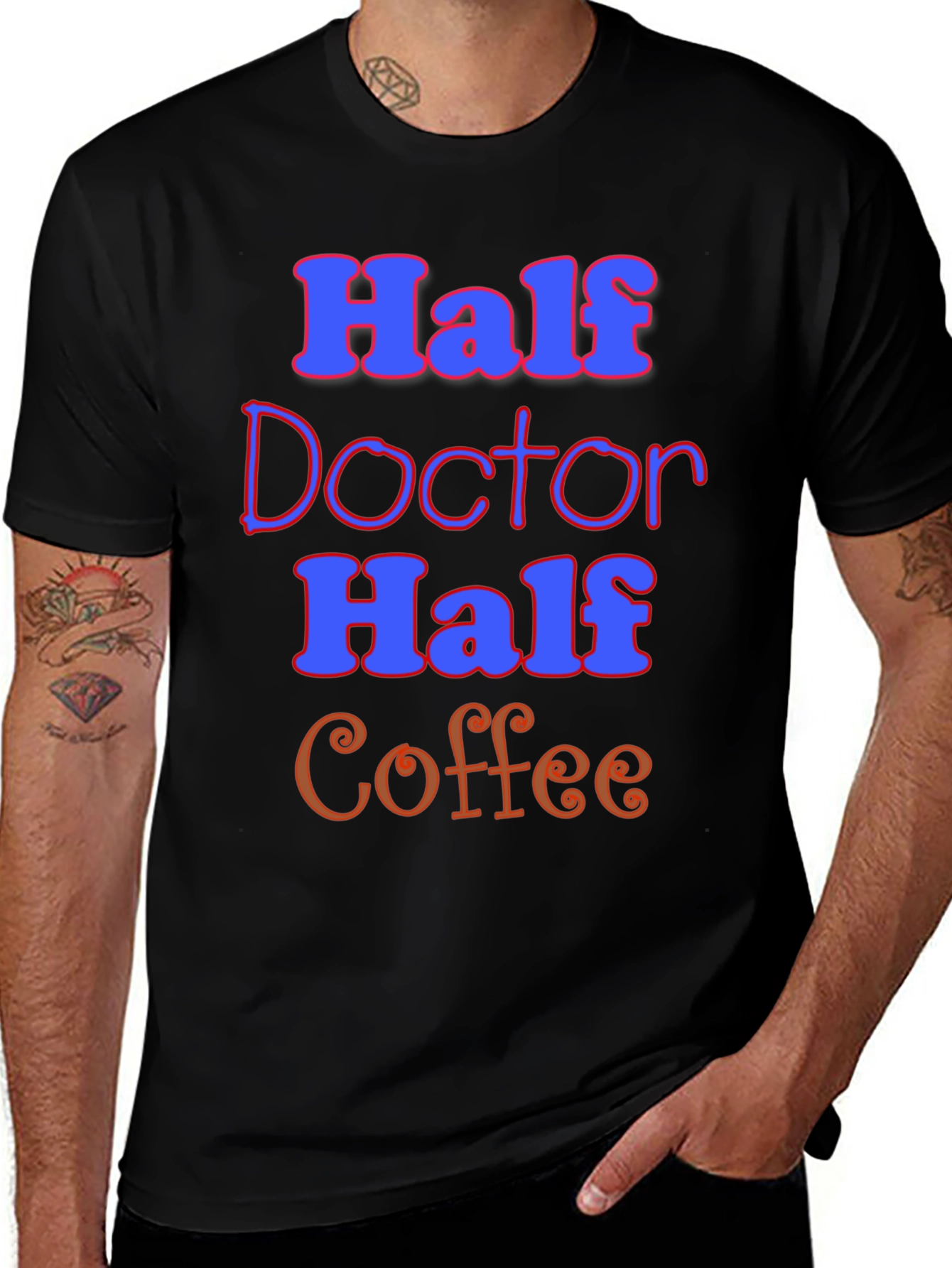 Half Doctor Half Coffee T-Shirt
