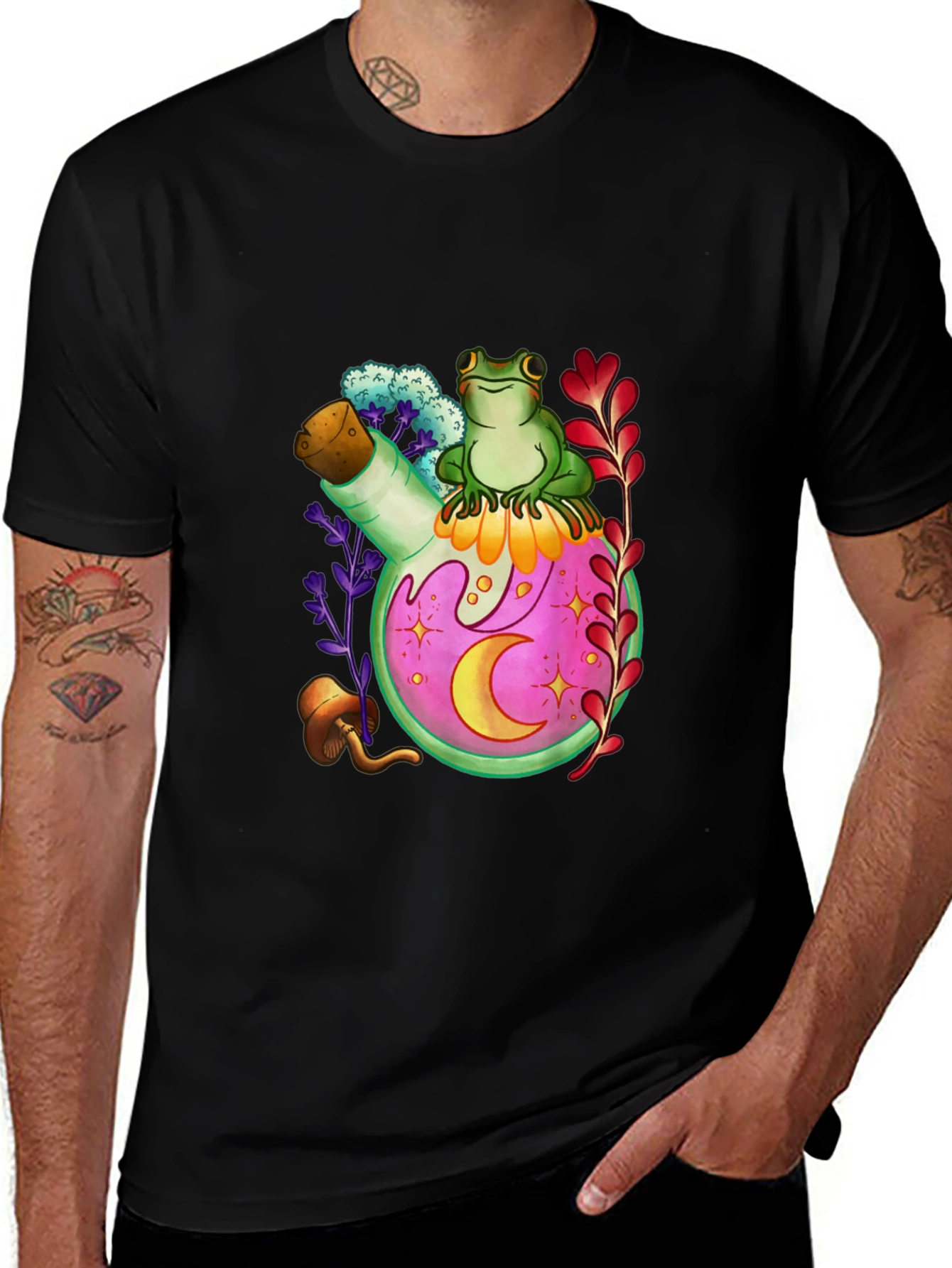 Variant 28 of Frog & Moon Potion T-Shirt