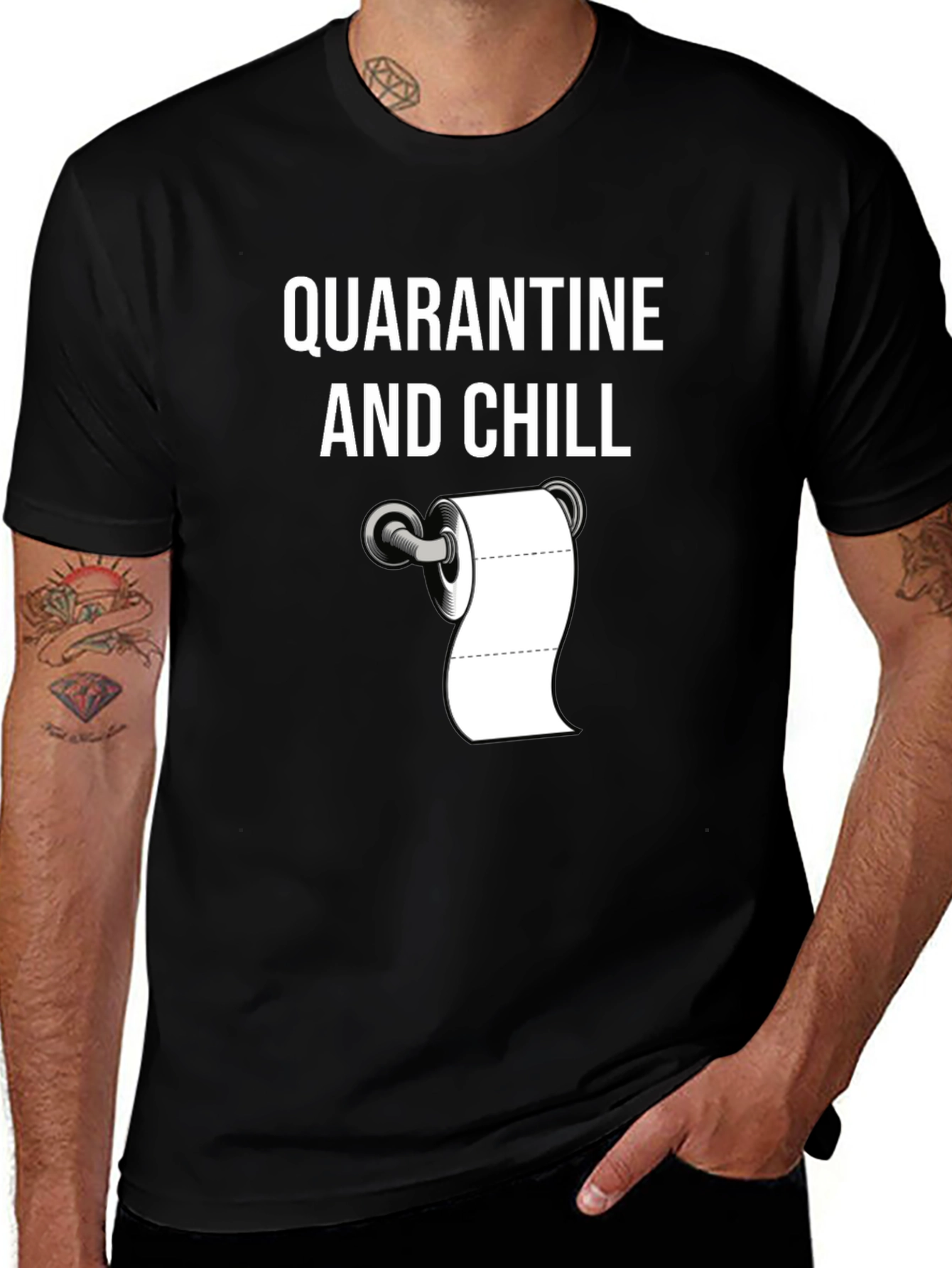 Variant 11 of Quarantine and Chill T-Shirt Novelty Humor Tee