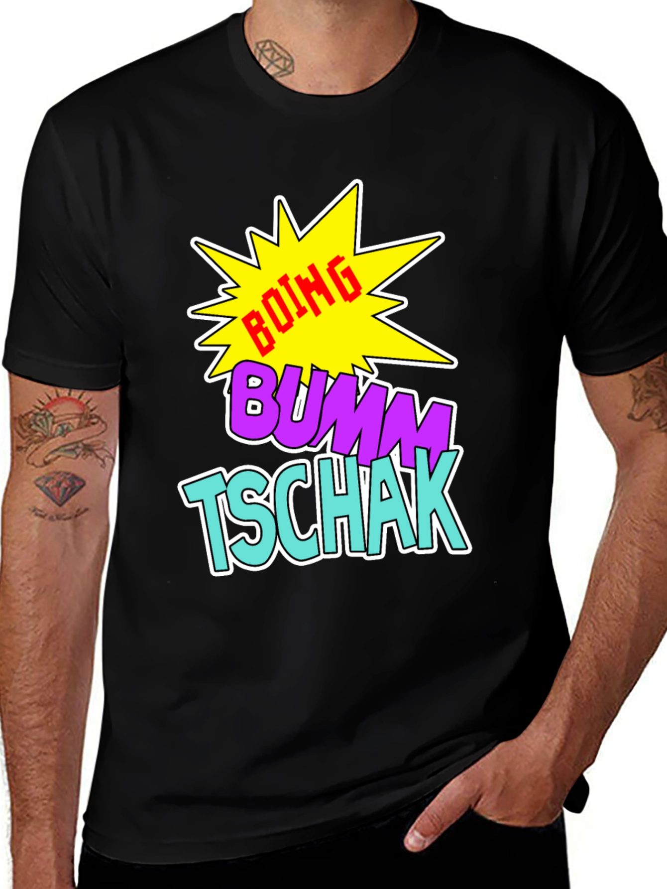 Variant 16 of Boing Bumm Tschak Black Graphic Tee