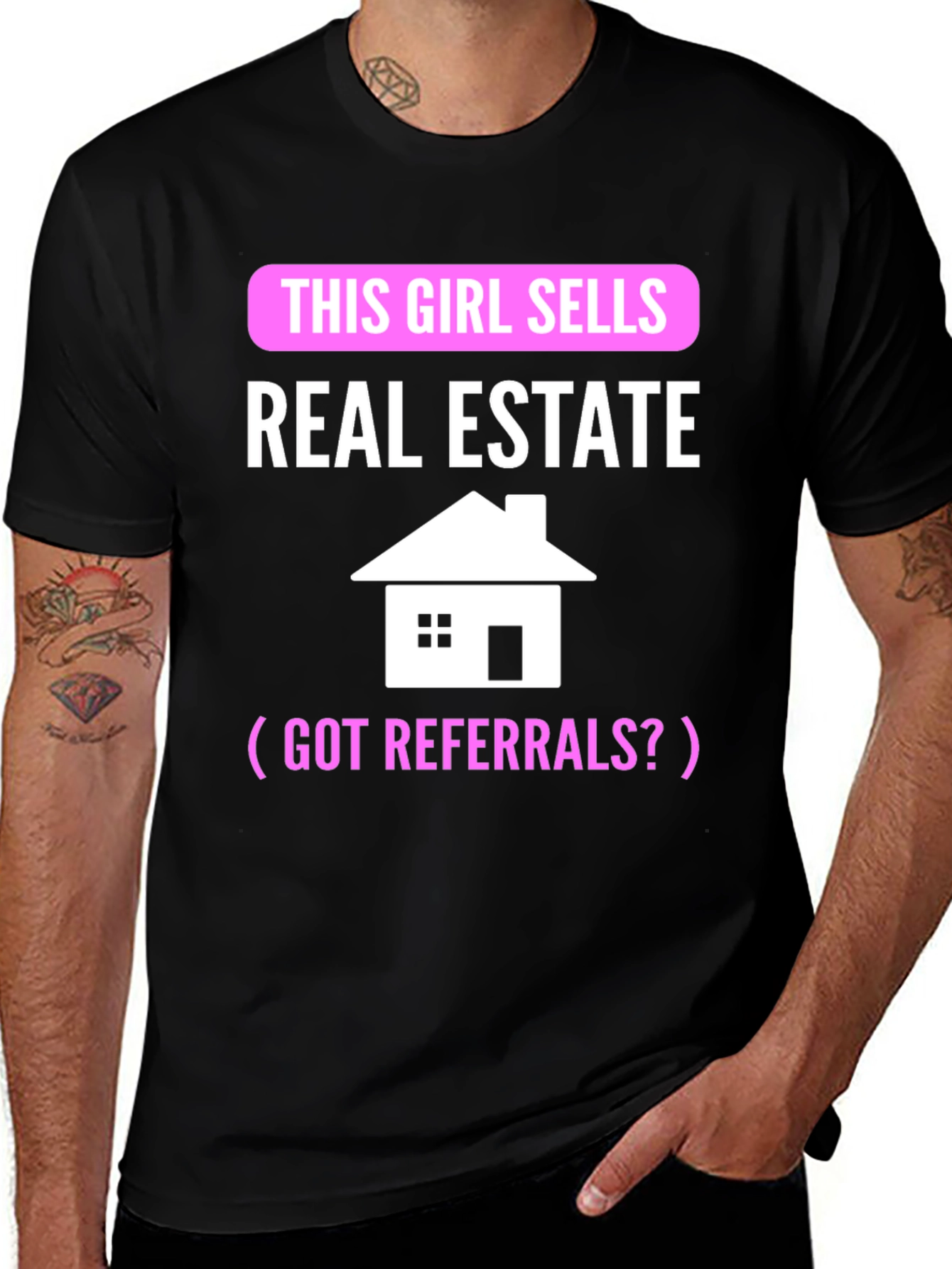 Variant 3 of Real Estate Agent T-Shirt - Got Referrals?