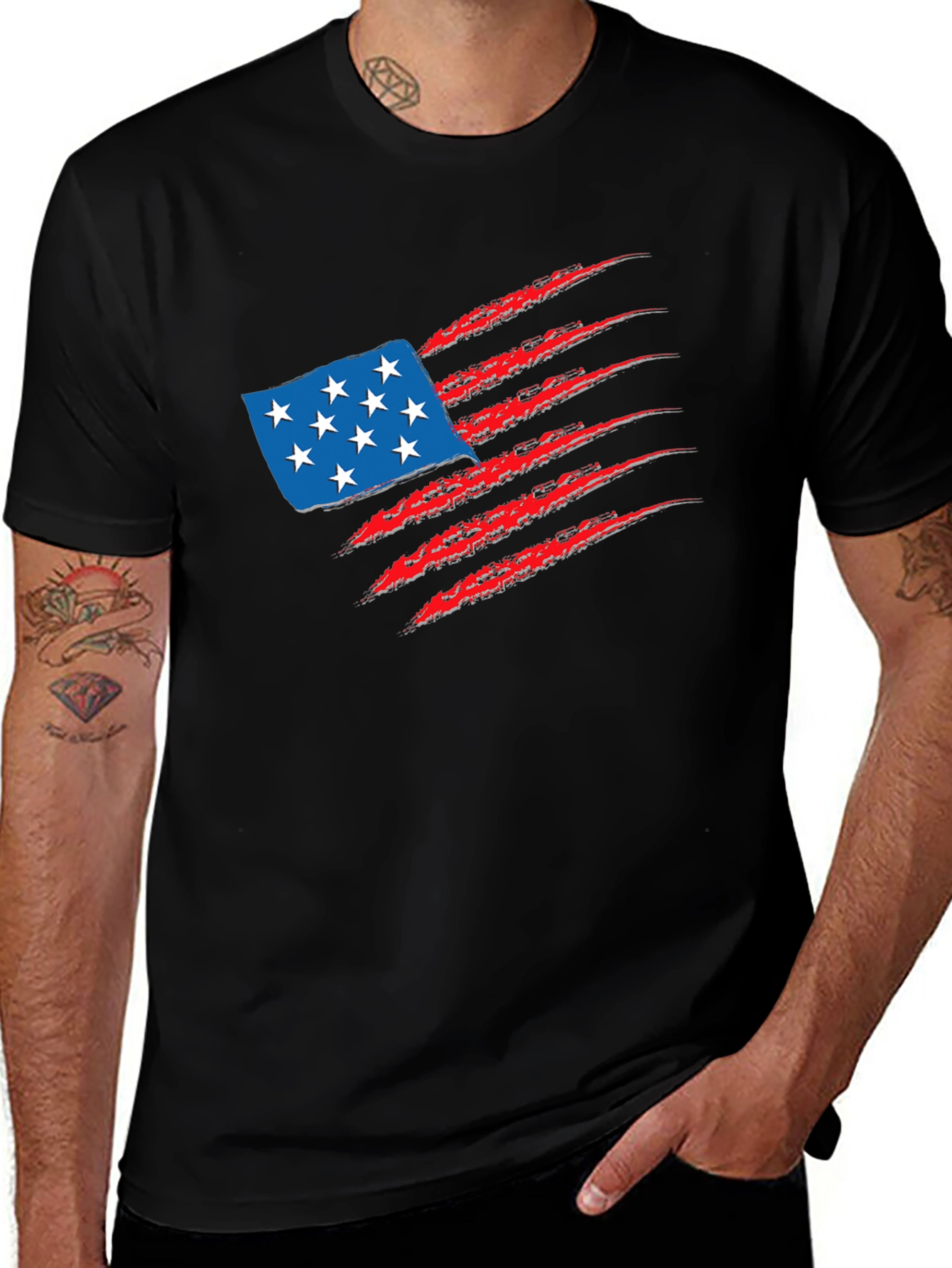 Variant 16 of American Flag Claw T-Shirt