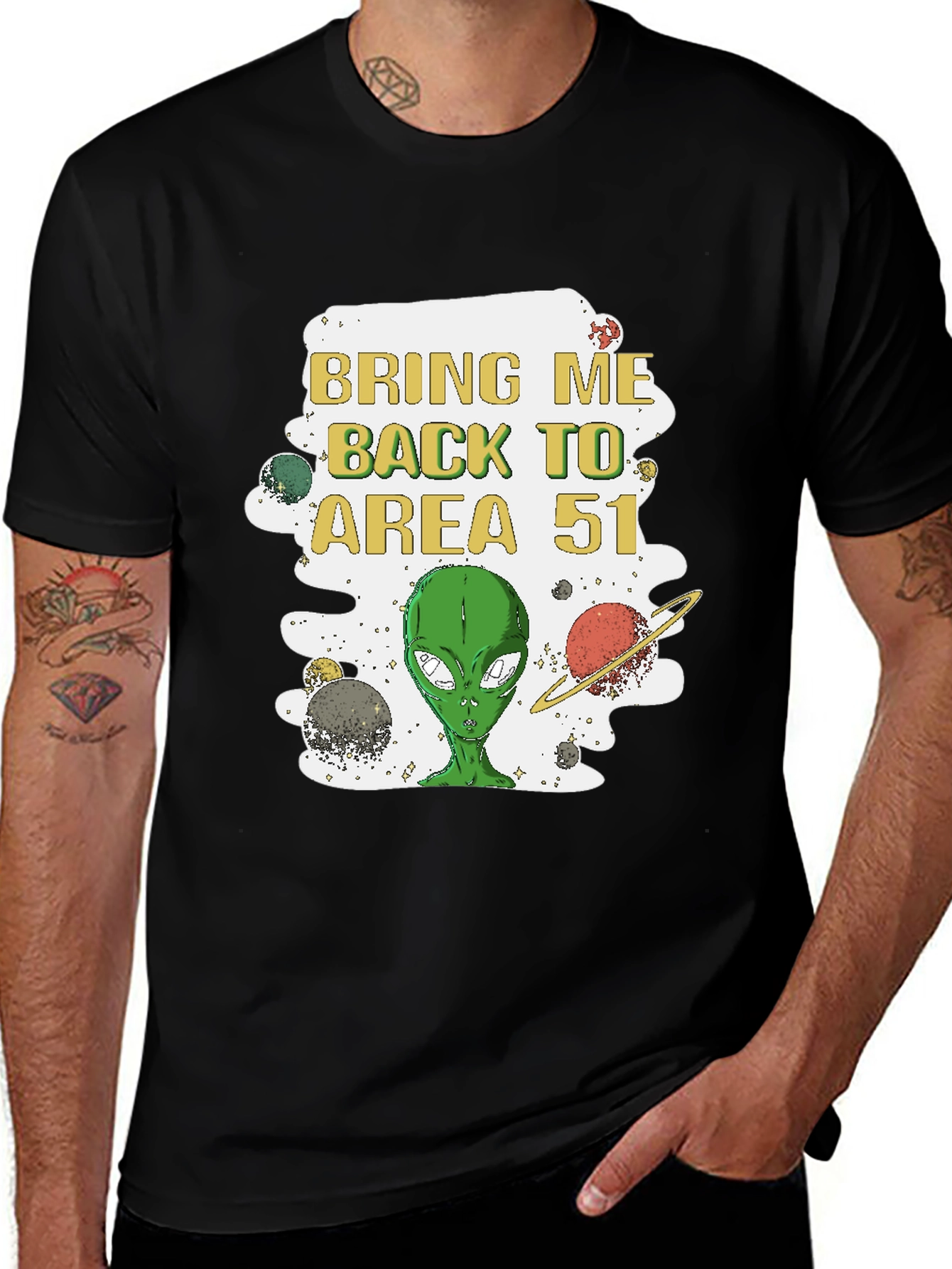 Area 51 Alien Graphic T-Shirt