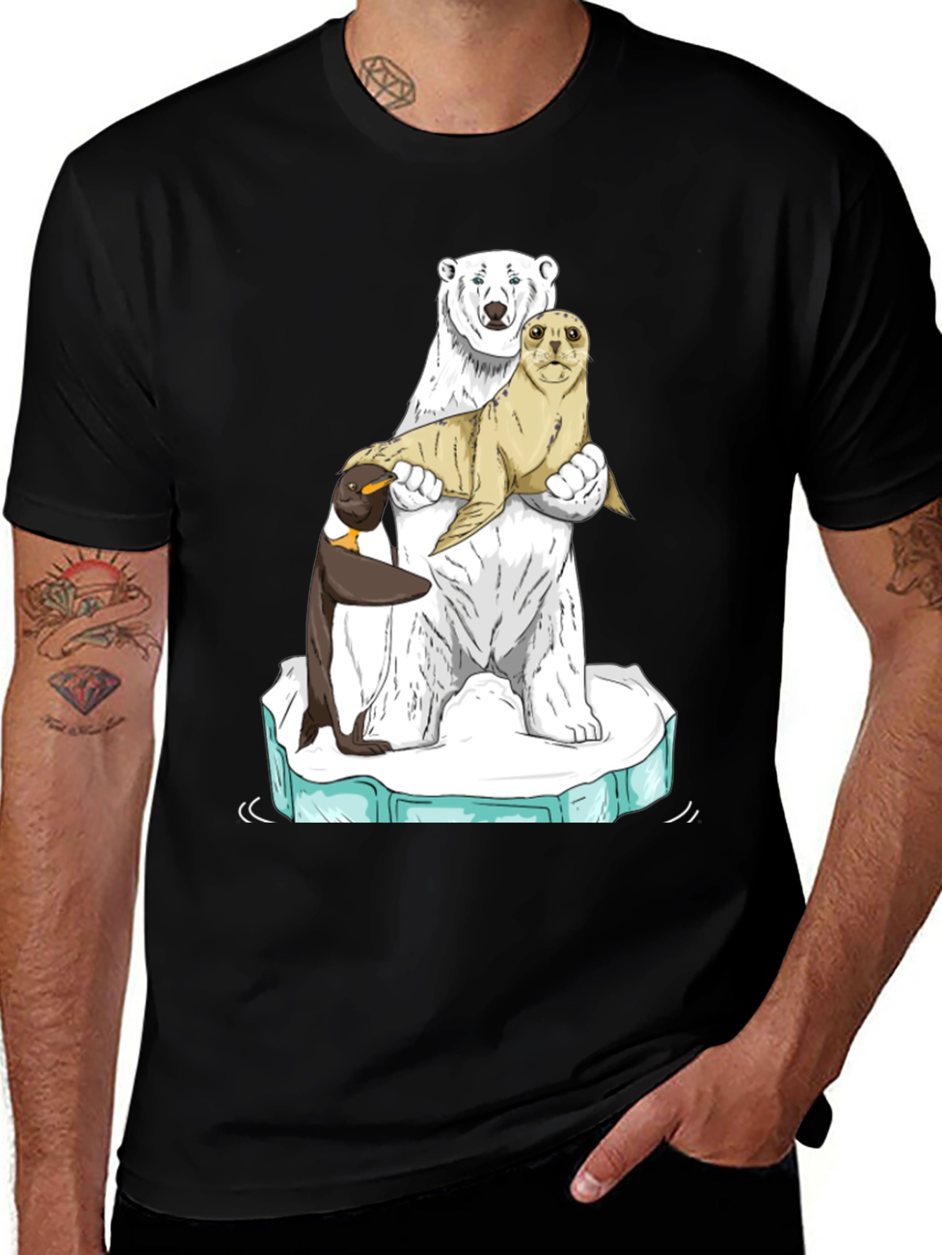 Variant 24 of Polar Bear Seal Penguin T-Shirt