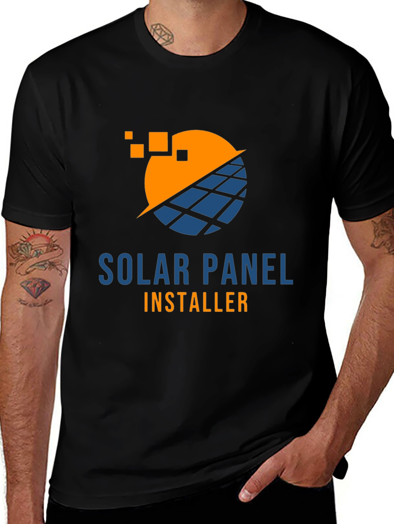 Solar Panel Installer T-Shirt - Energy Efficient Apparel