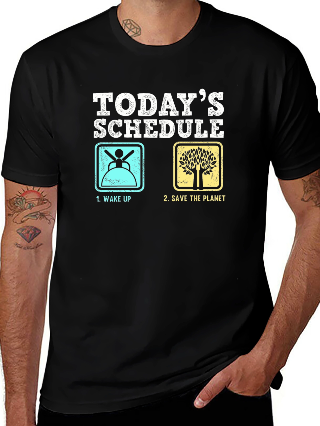 Variant 17 of Funny Today's Schedule Graphic T-Shirt