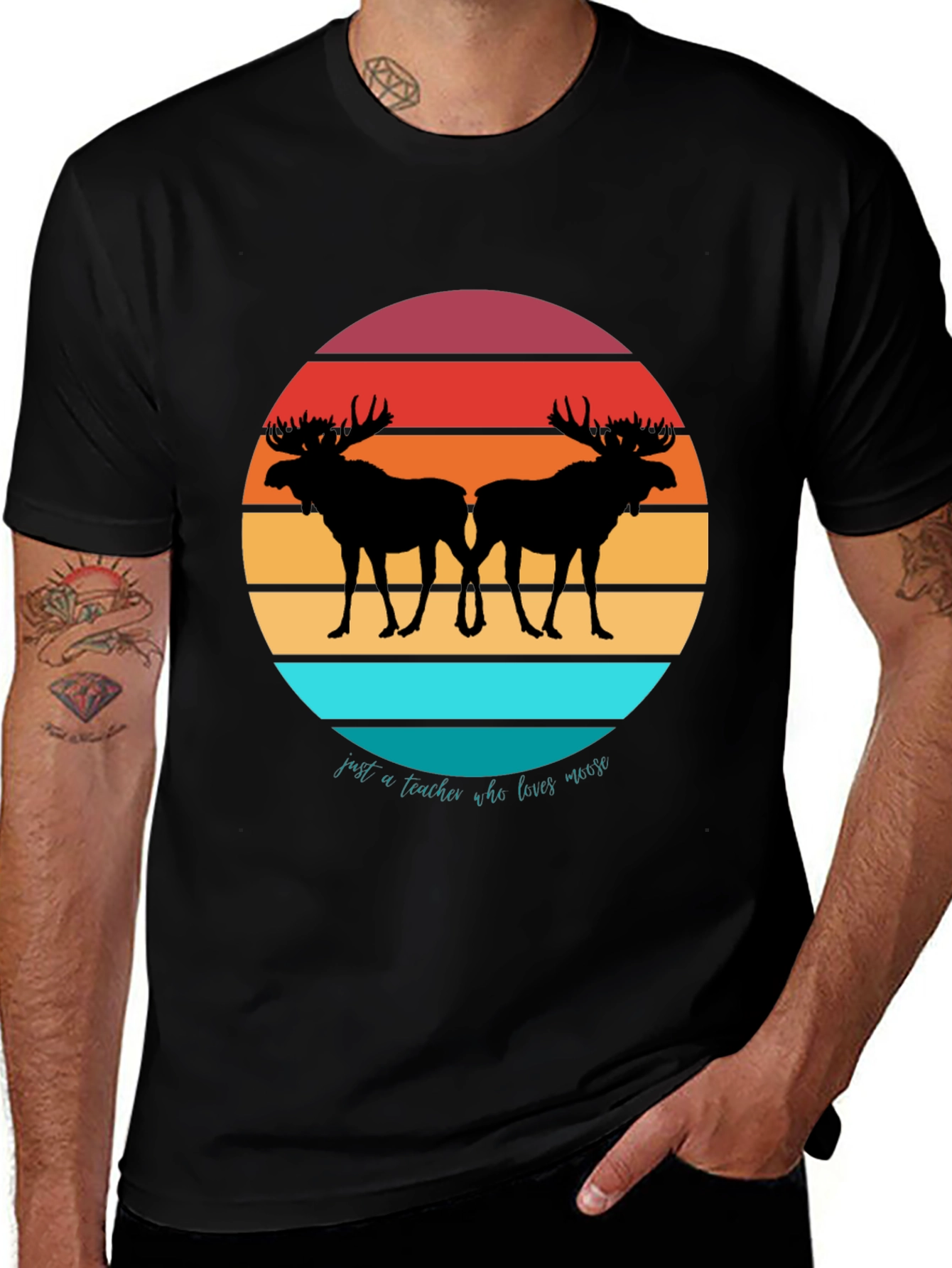 Variant 30 of Moose Teacher Graphic Tee