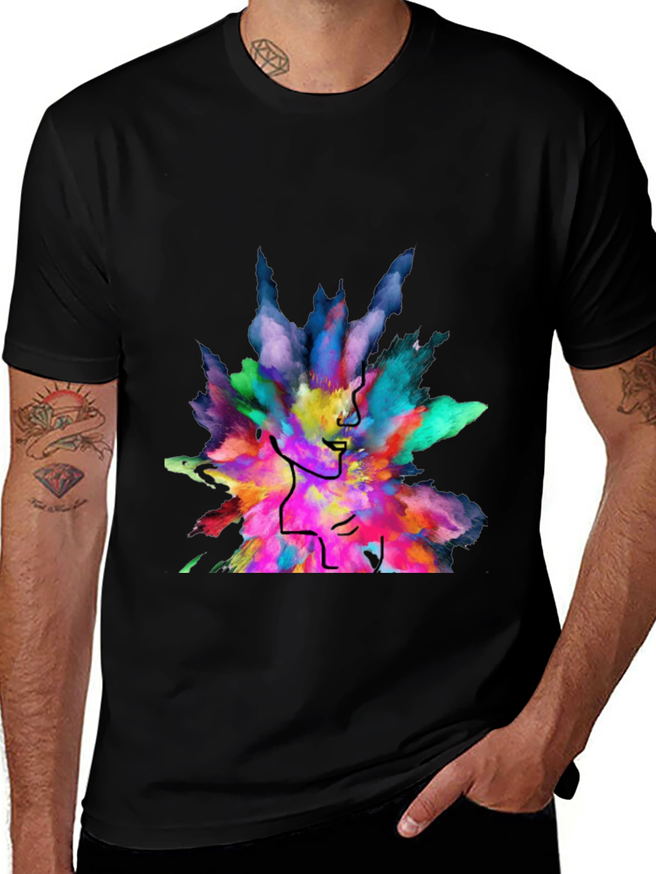 Variant 12 of Colorful Explosion Graphic T-Shirt