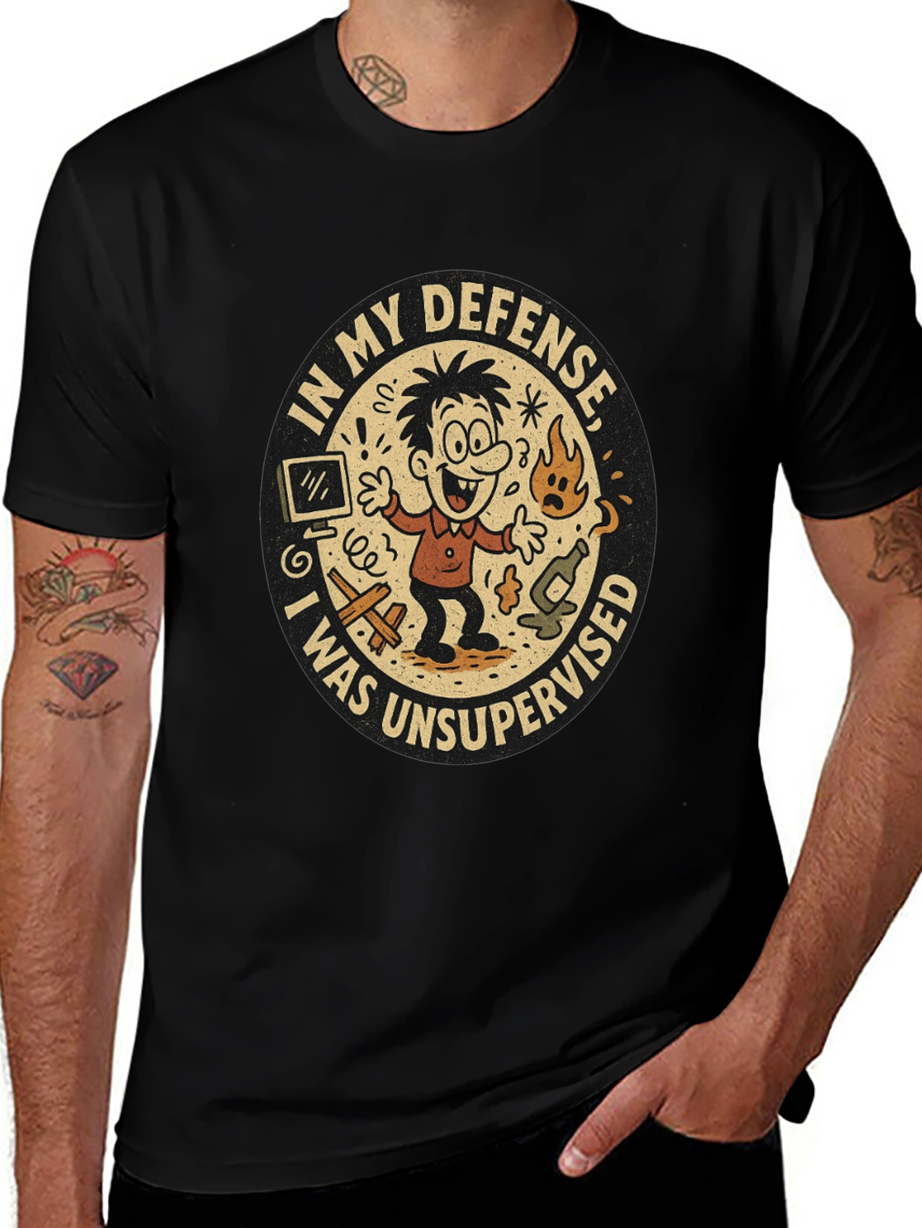 Variant 27 of Unsupervised Mischief T-Shirt