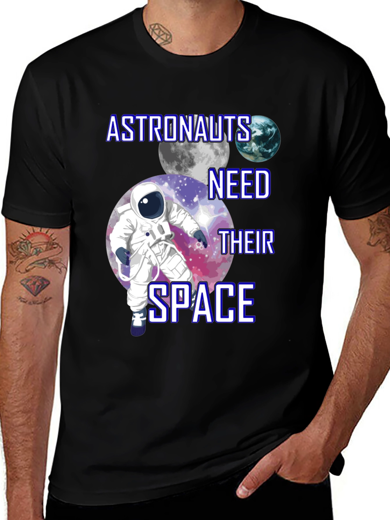 Variant 22 of Astronauts Need Their Space Graphic T-Shirt