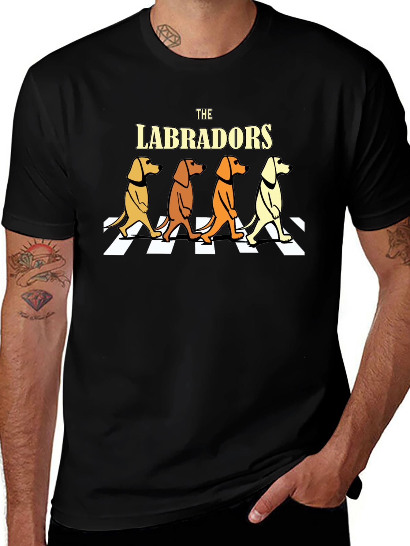 Variant 28 of The Labradors T-Shirt - Abbey Road Inspired Dog Tee