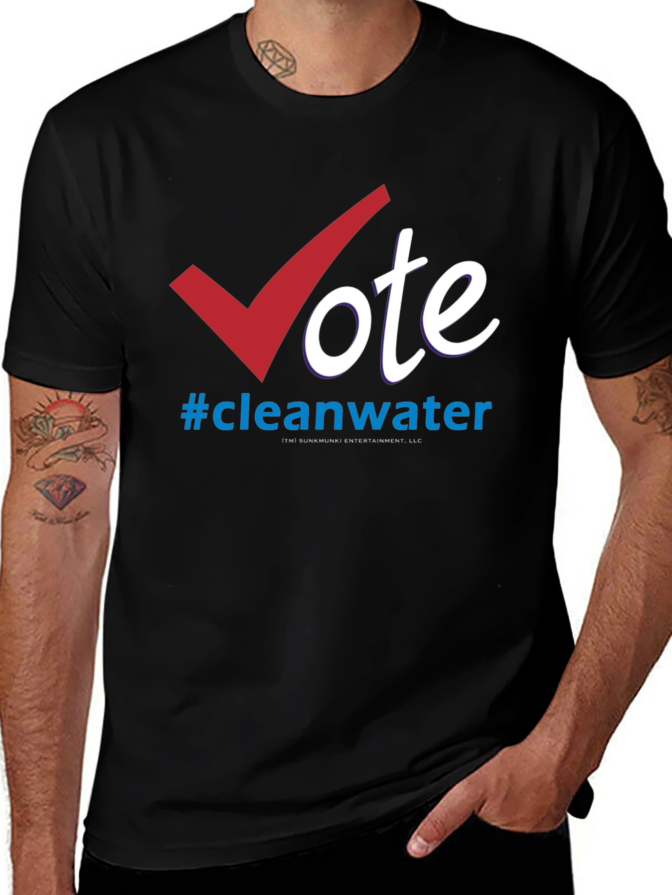 Variant 21 of Vote Clean Water T-Shirt - Environmental Awareness