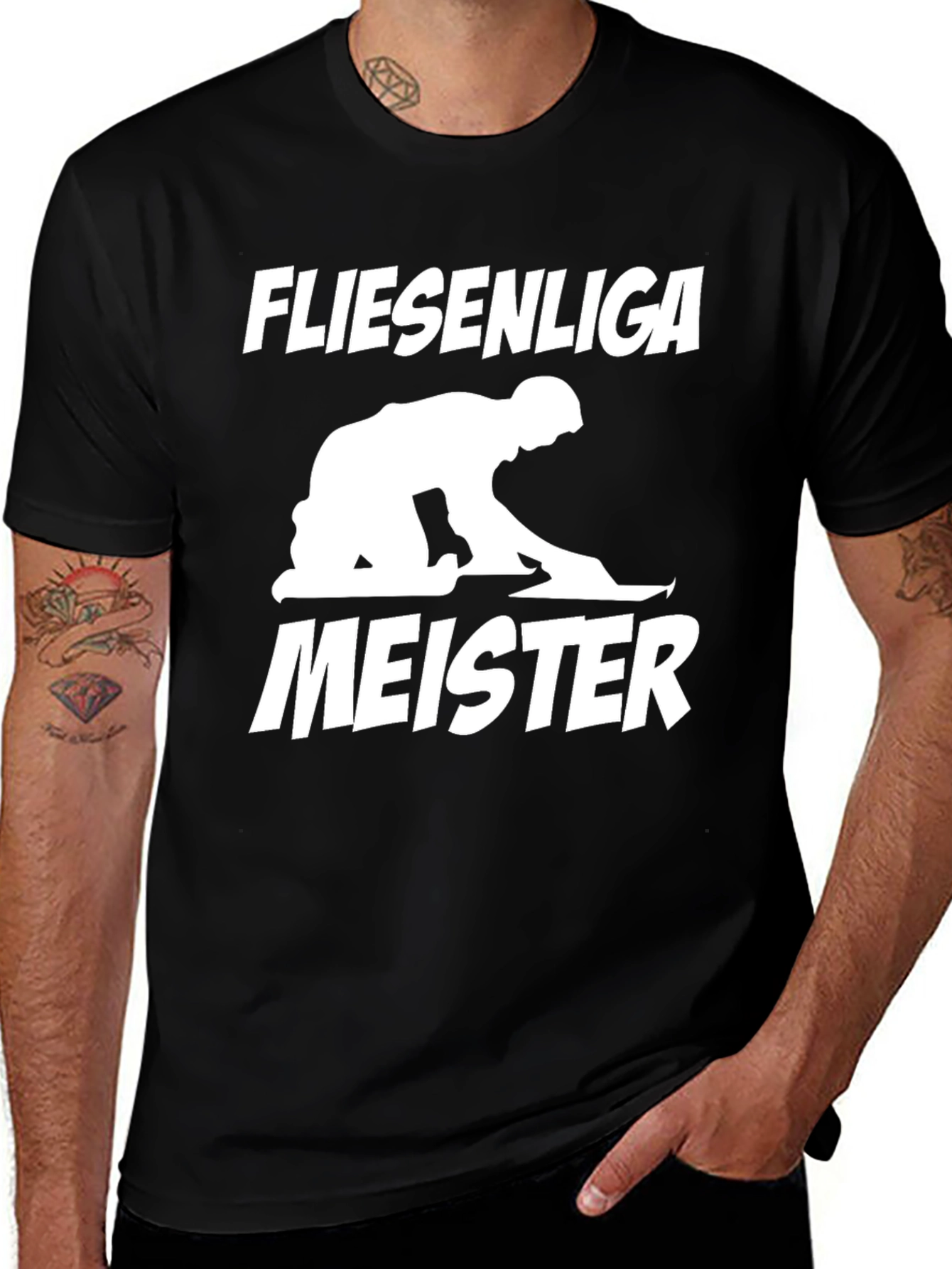 Variant 9 of Fliesenliga Meister T-Shirt - Funny Tile Layer Shirt