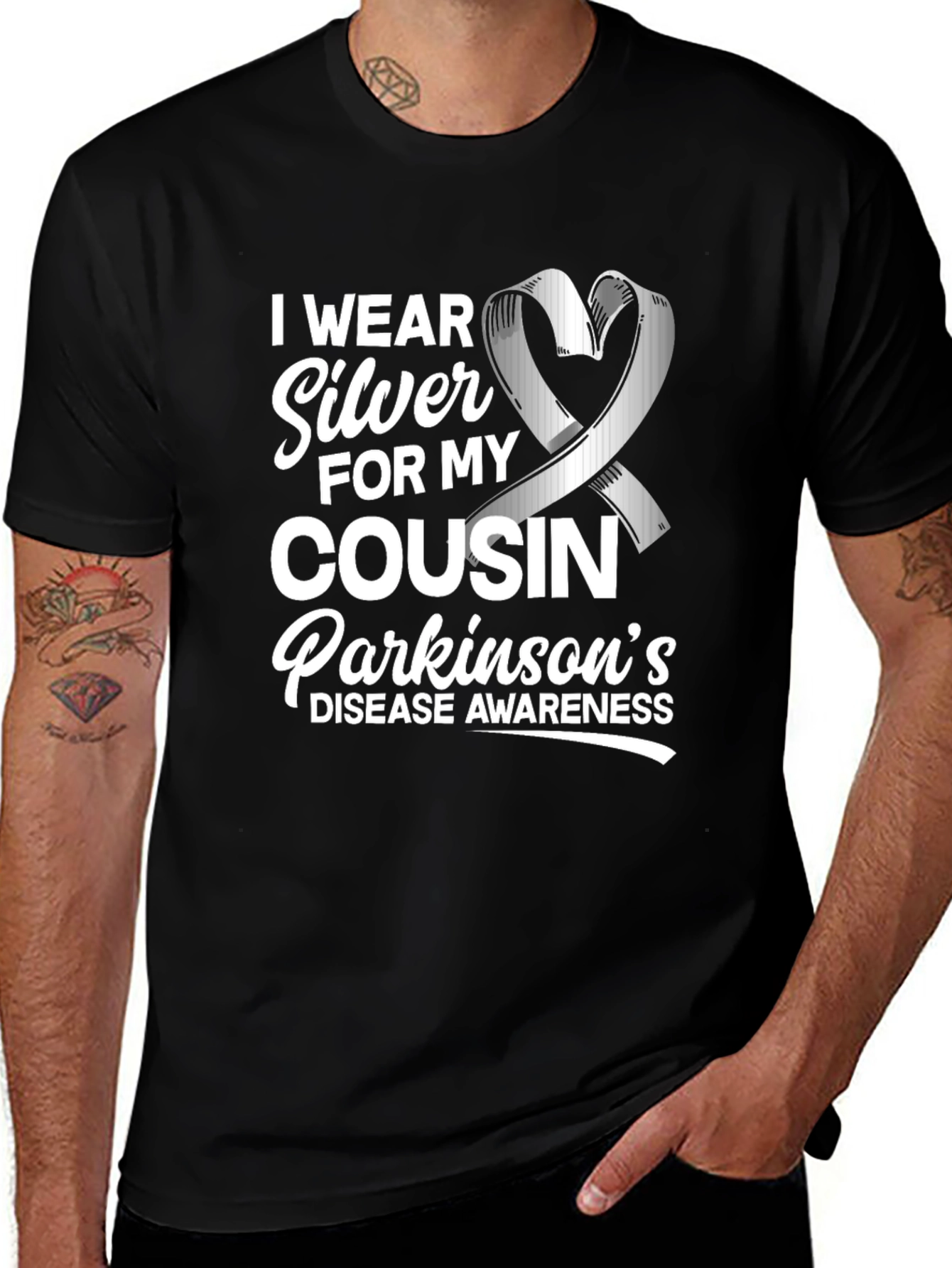 Parkinson's Disease Awareness Ribbon T-Shirt