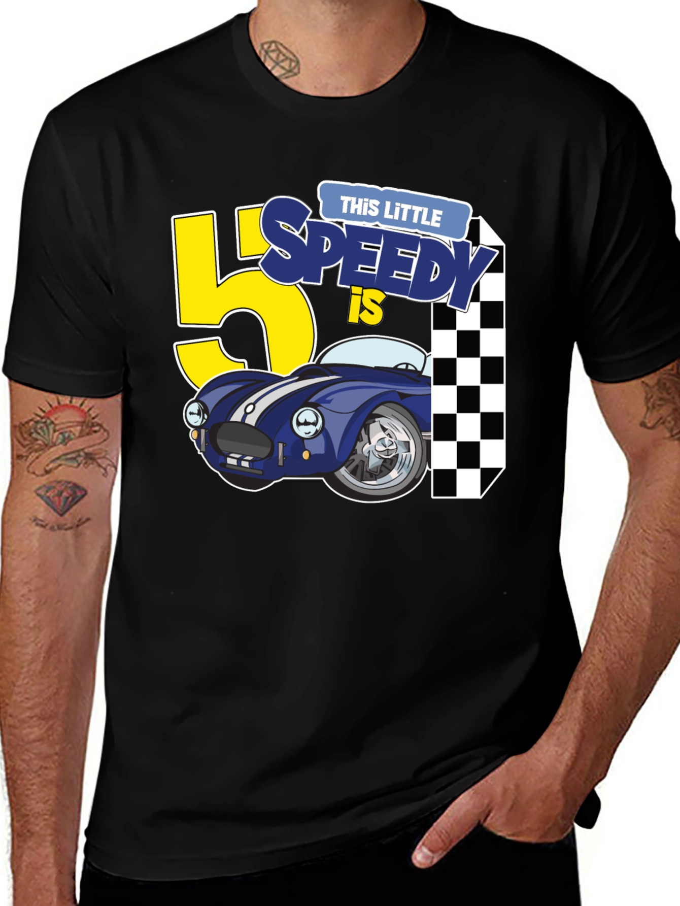 Variant 3 of Little Speedy 5th Birthday T-Shirt