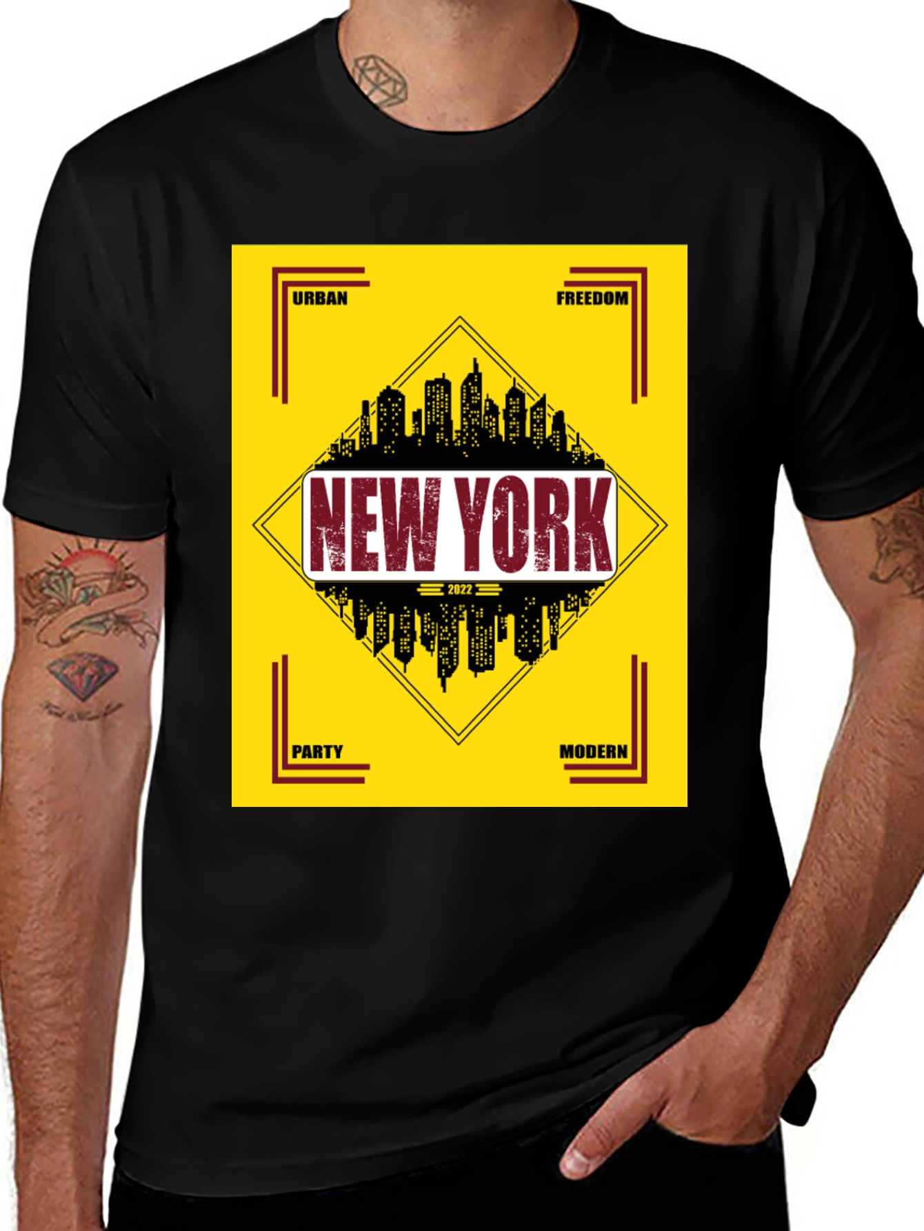 Variant 2 of New York Cityscape Graphic Tee