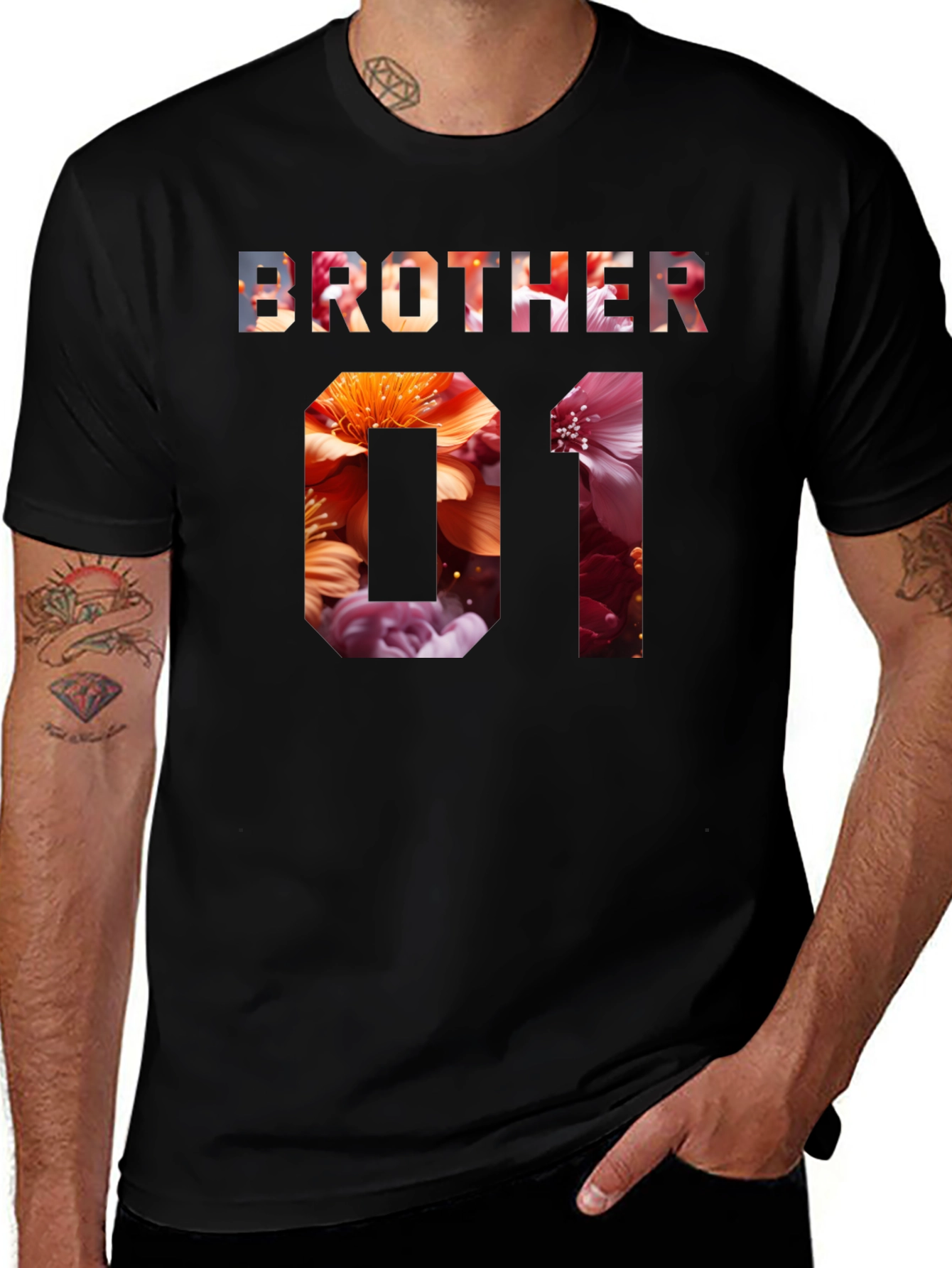 Variant 15 of Brother #1 Floral T-Shirt