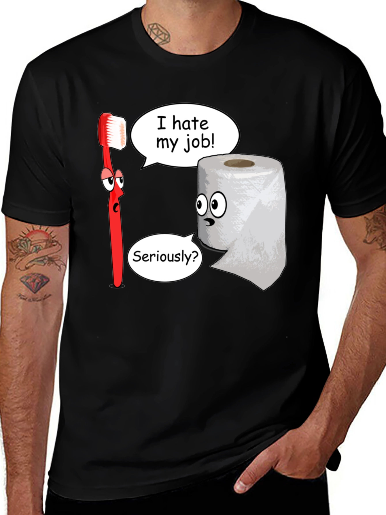 Variant 23 of Funny I Hate My Job Graphic T-Shirt