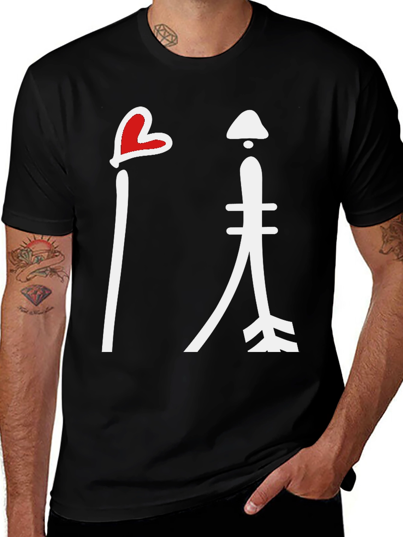 Variant 18 of Heart and Arrow Graphic Tee