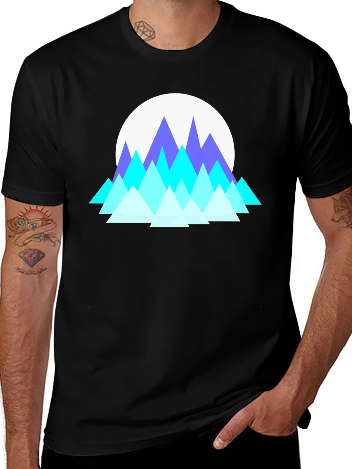 Variant 24 of Geometric Mountain T-Shirt