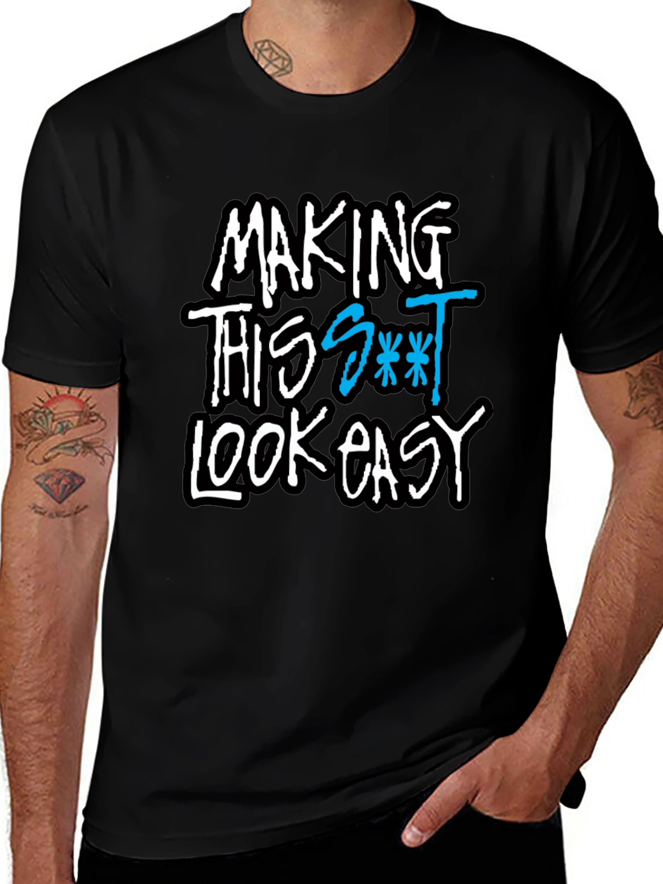 Black Making This S*** Look Easy Graphic Tee - Black main image
