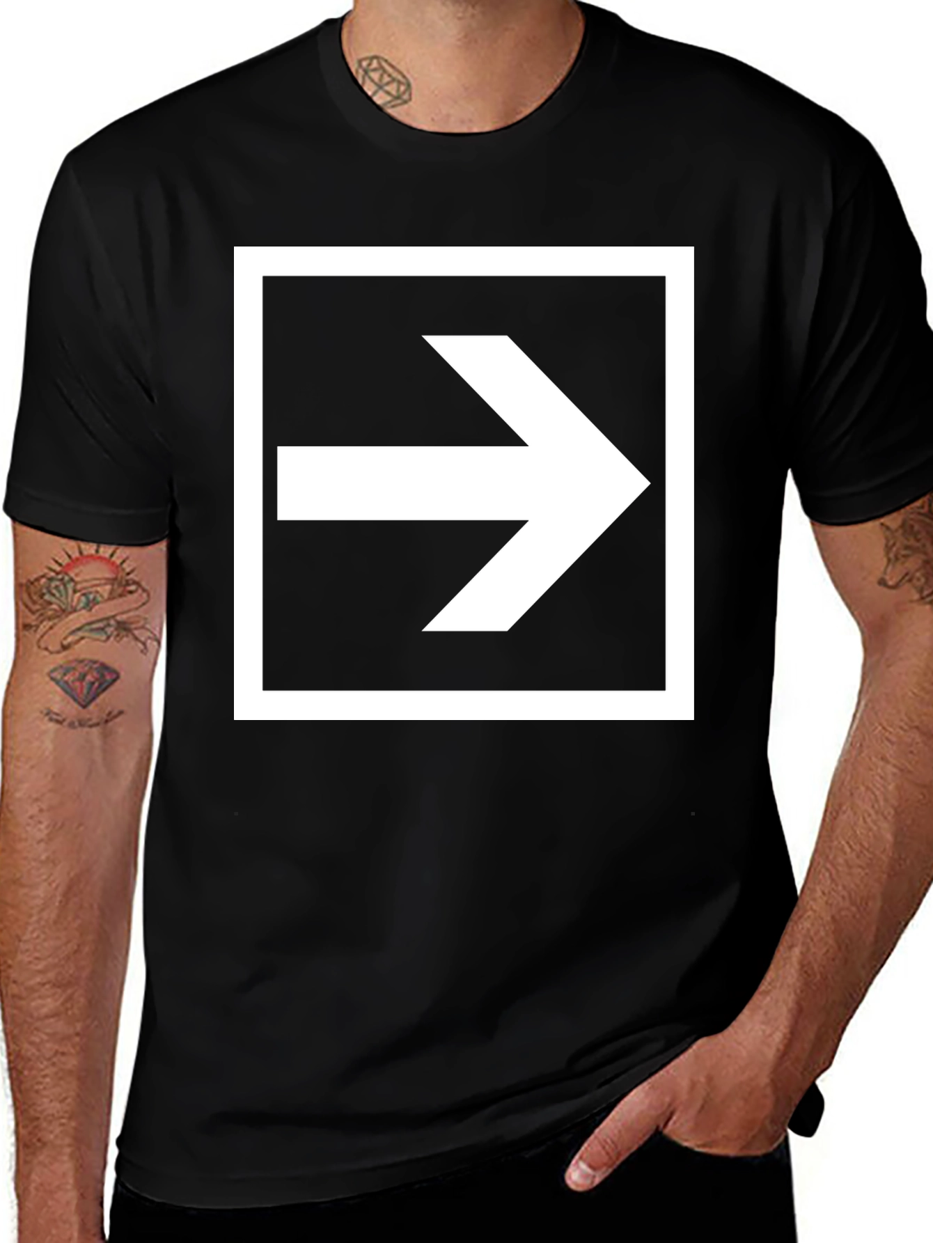 Variant 27 of Arrow Graphic Tee - Bold Direction T-Shirt