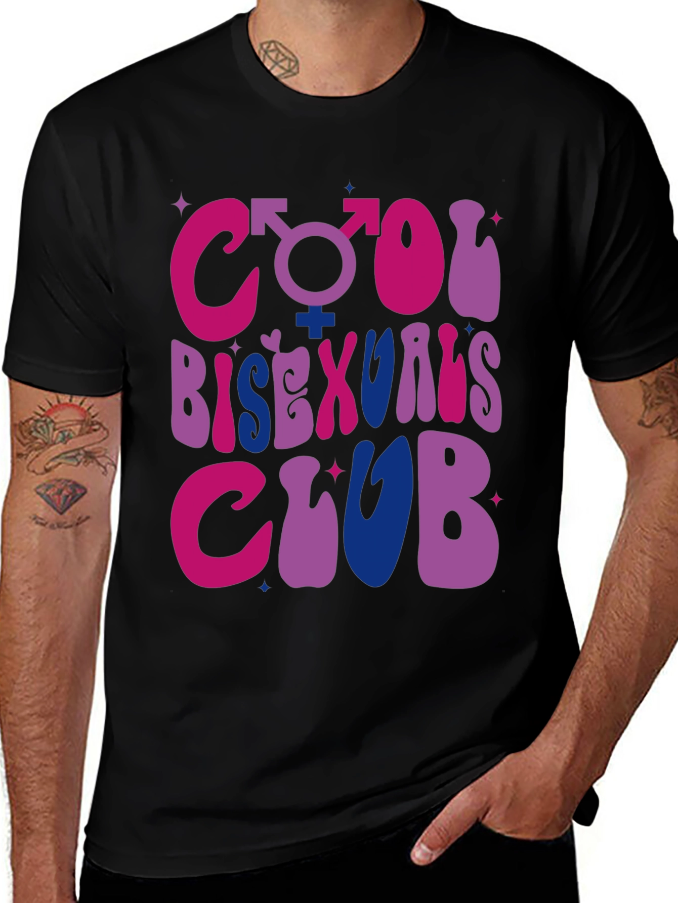 Cool Bisexuals Club Graphic T-Shirt