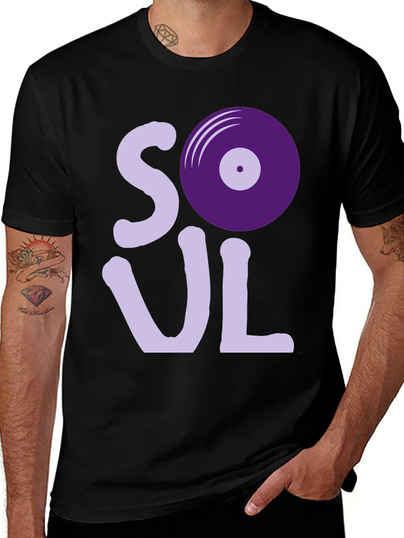 Soul Music T-Shirt - Retro Vinyl Design