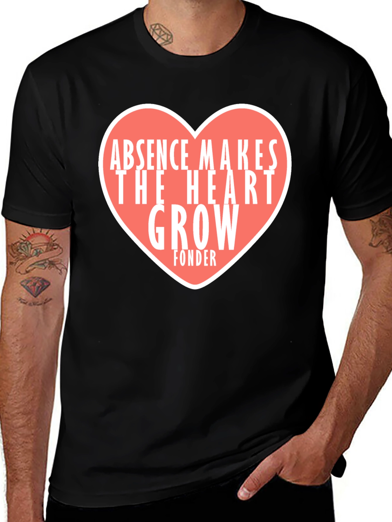 Variant 14 of Absence Makes the Heart Grow Fonder Graphic Tee