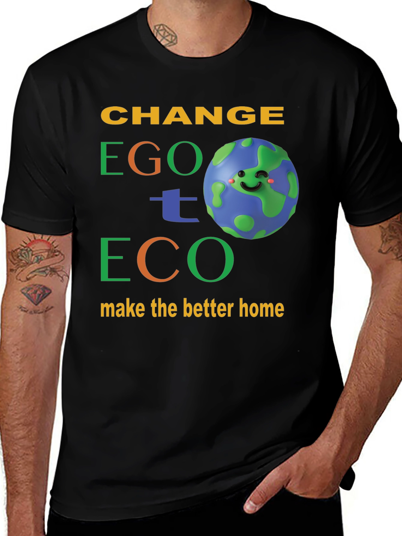 Change Ego to Eco Graphic T-Shirt